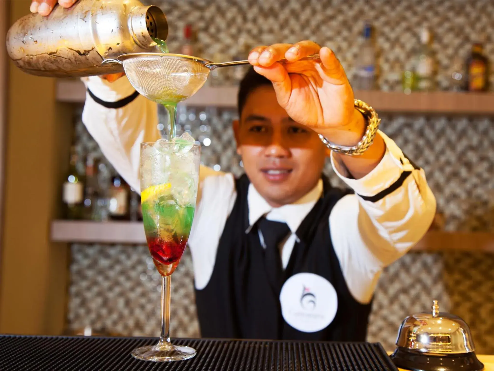 Lounge or bar, Staff in Gammara Hotel Makassar