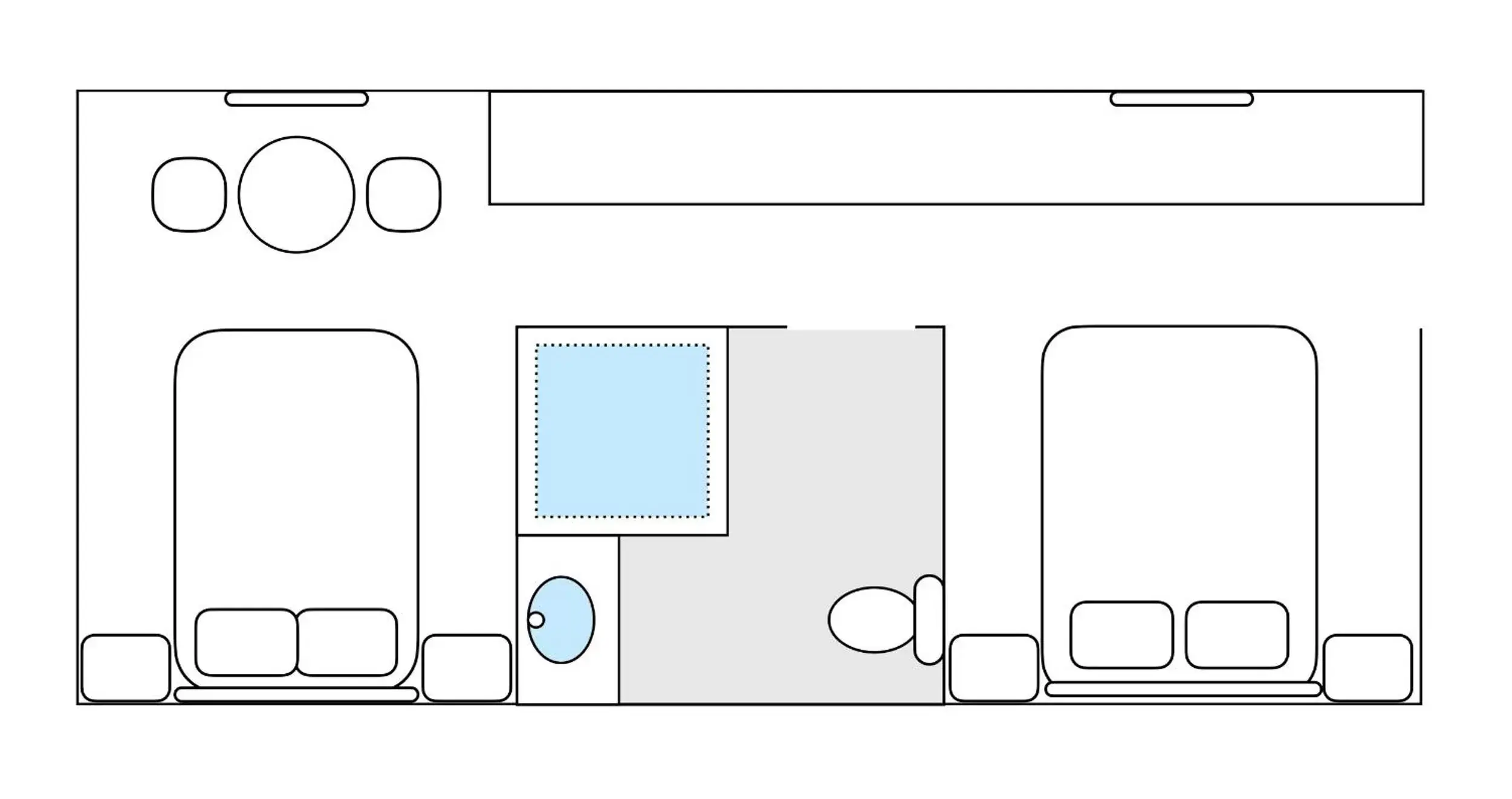 Bedroom, Floor Plan in Mackay Resort Motel