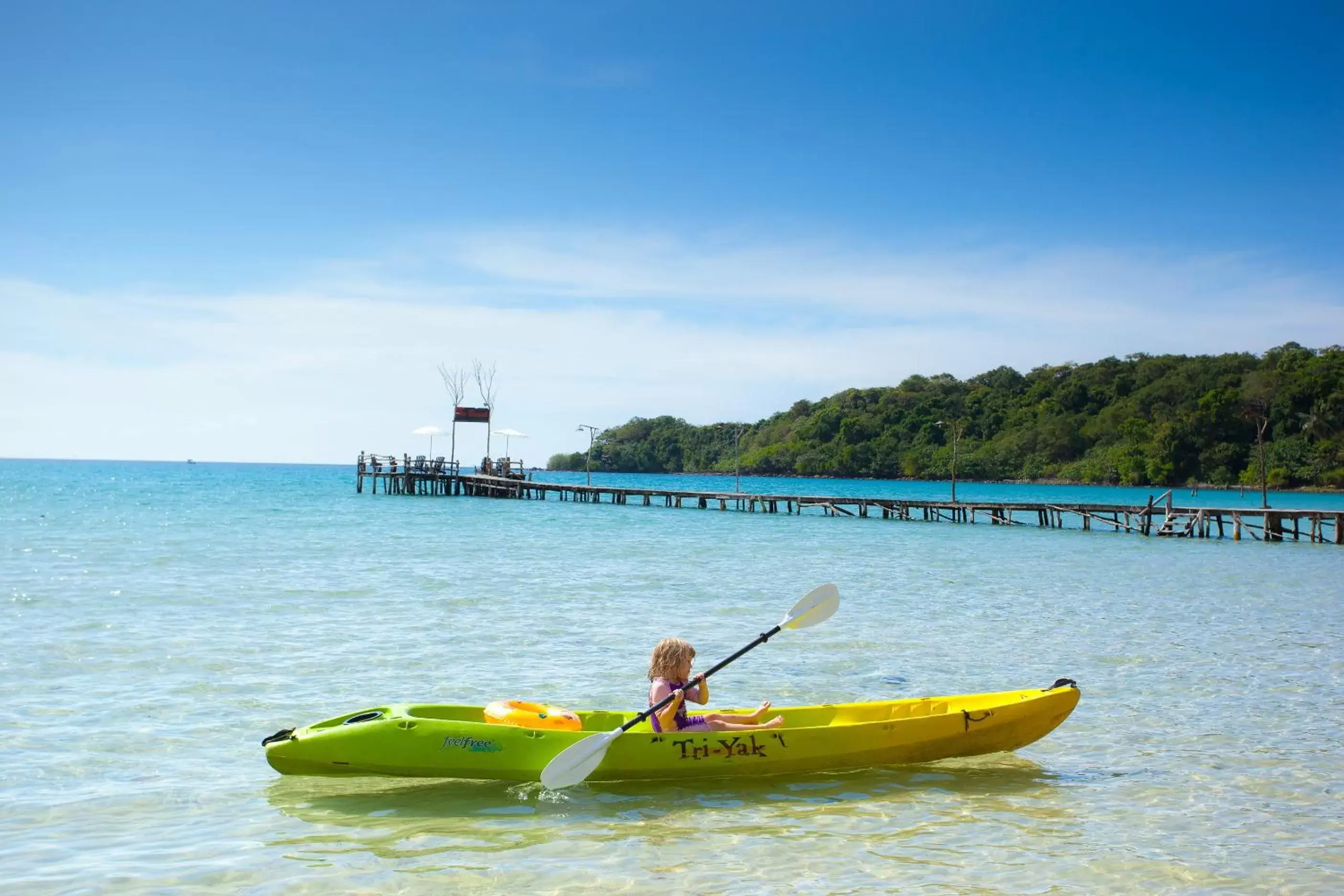 Beach, Canoeing in The Beach Natural Resort Koh Kood