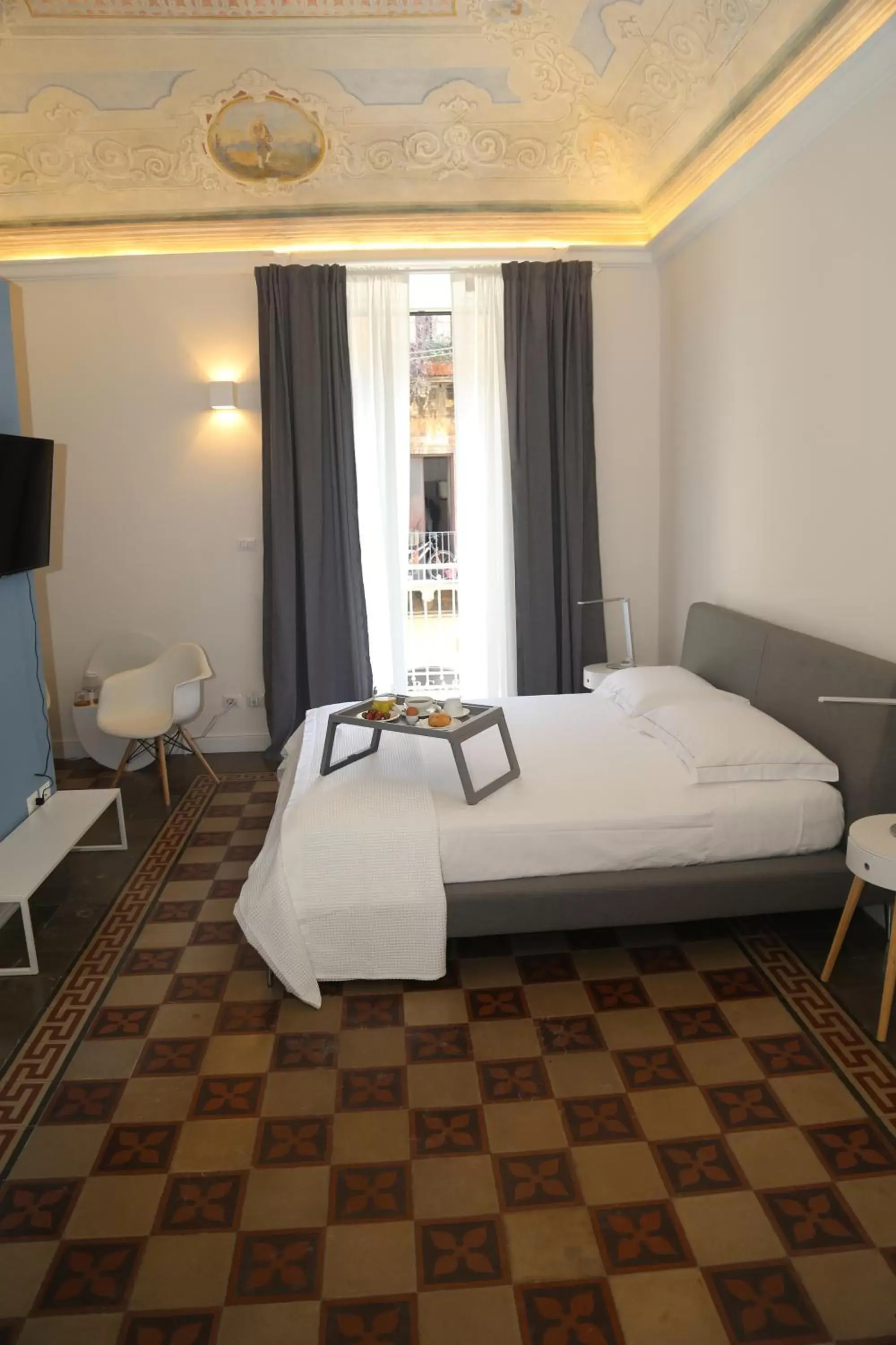 Photo of the whole room, Bed in Palazzo del Verga