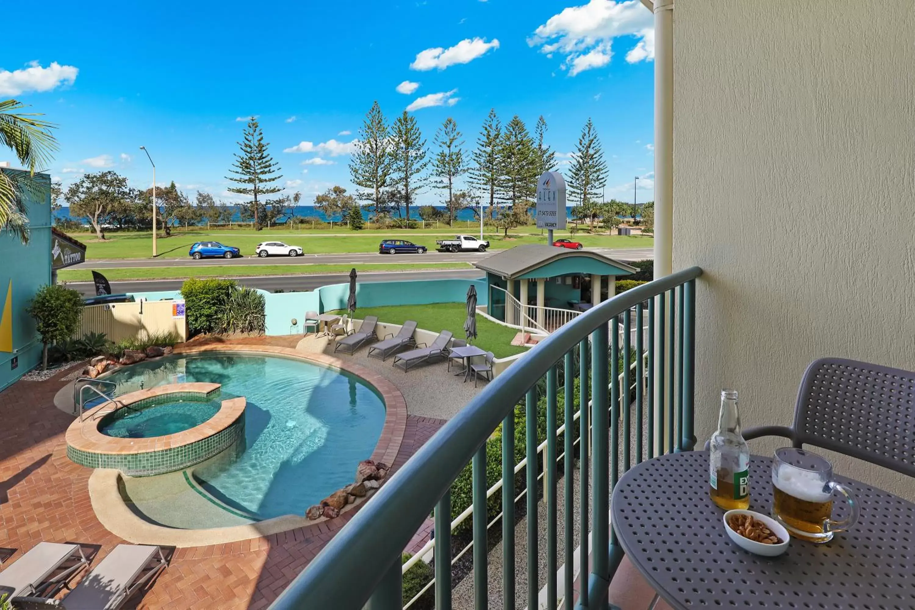 Pool View in Alex Seaside Resort