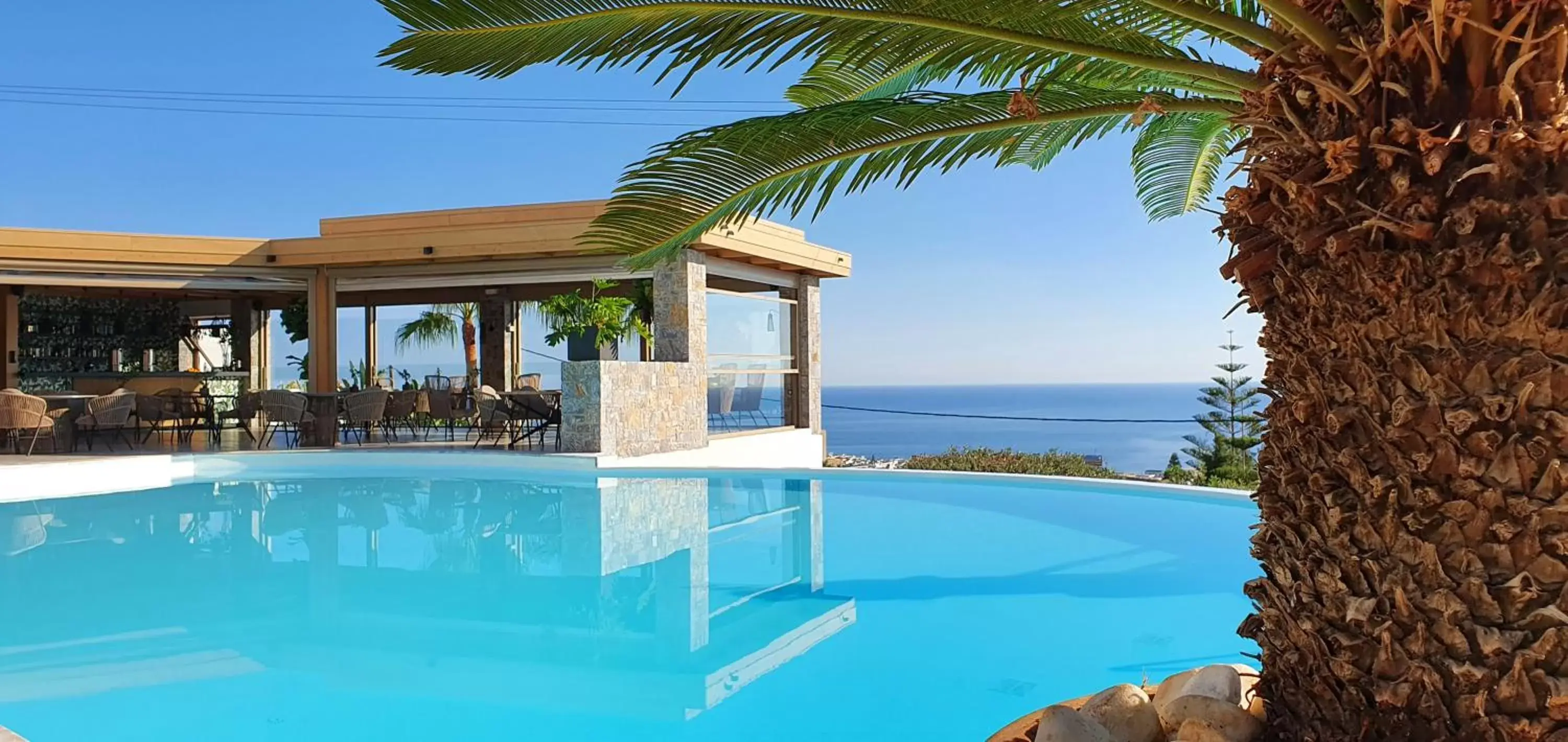 Balcony/Terrace, Swimming Pool in Creta Blue Boutique Hotel