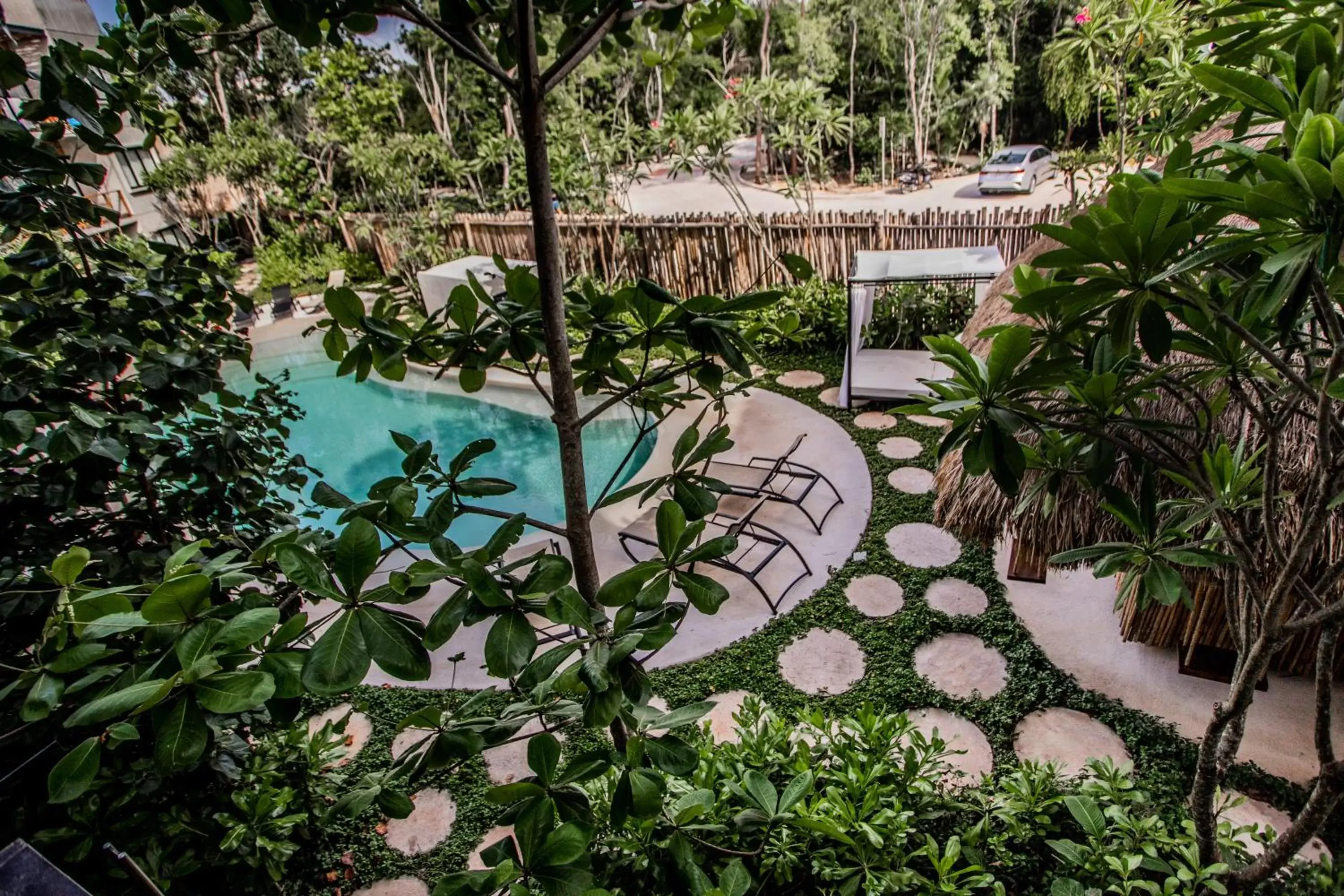 Pool View in Luxury Condos Macondo Tulum