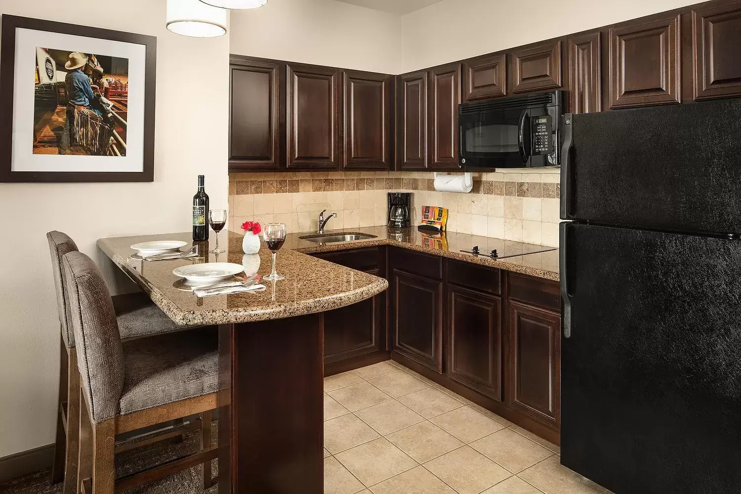 Kitchen or kitchenette, Kitchen/Kitchenette in Staybridge Suites West Fort Worth, an IHG Hotel