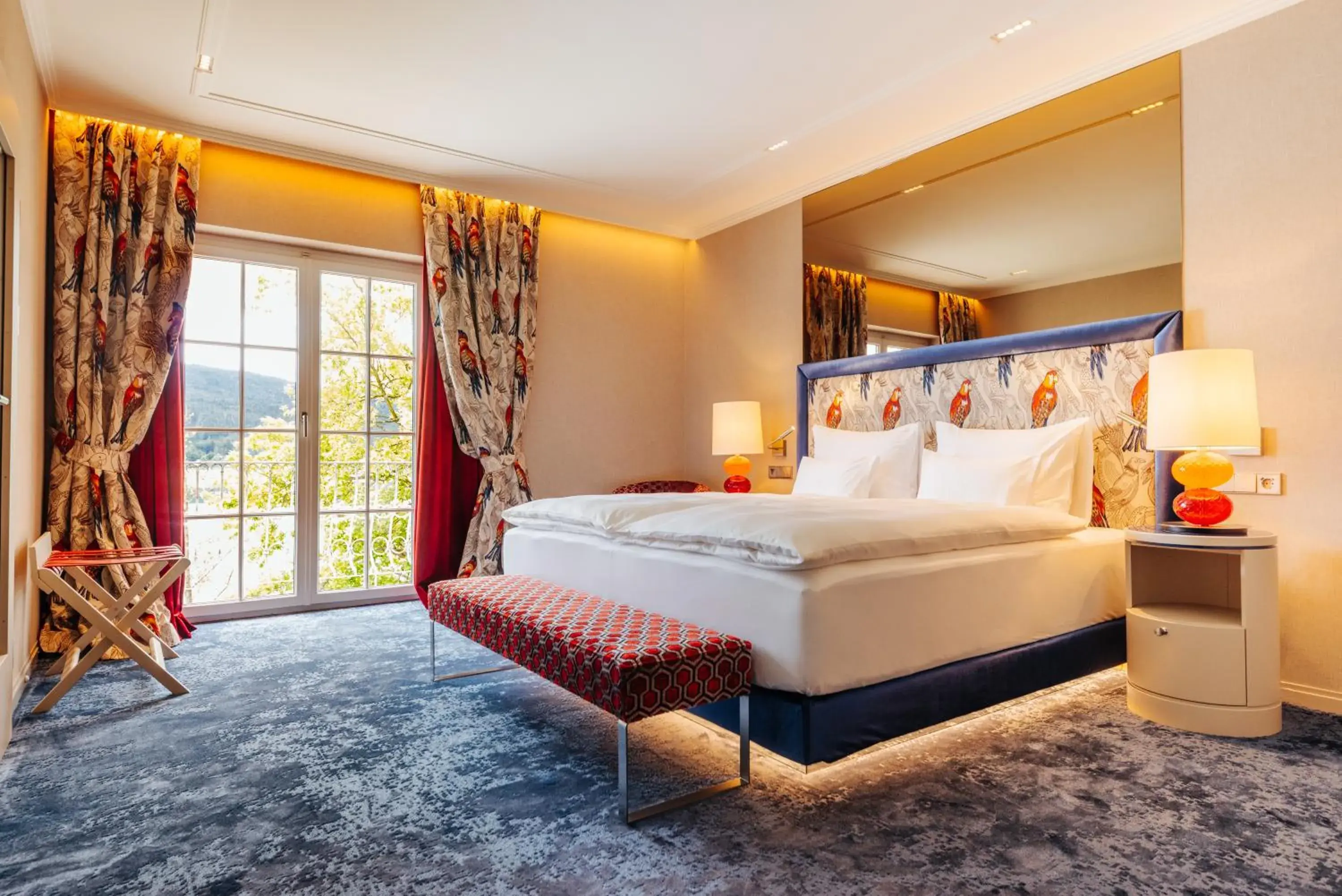 Bedroom, Bed in Hotel Schloss Seefels