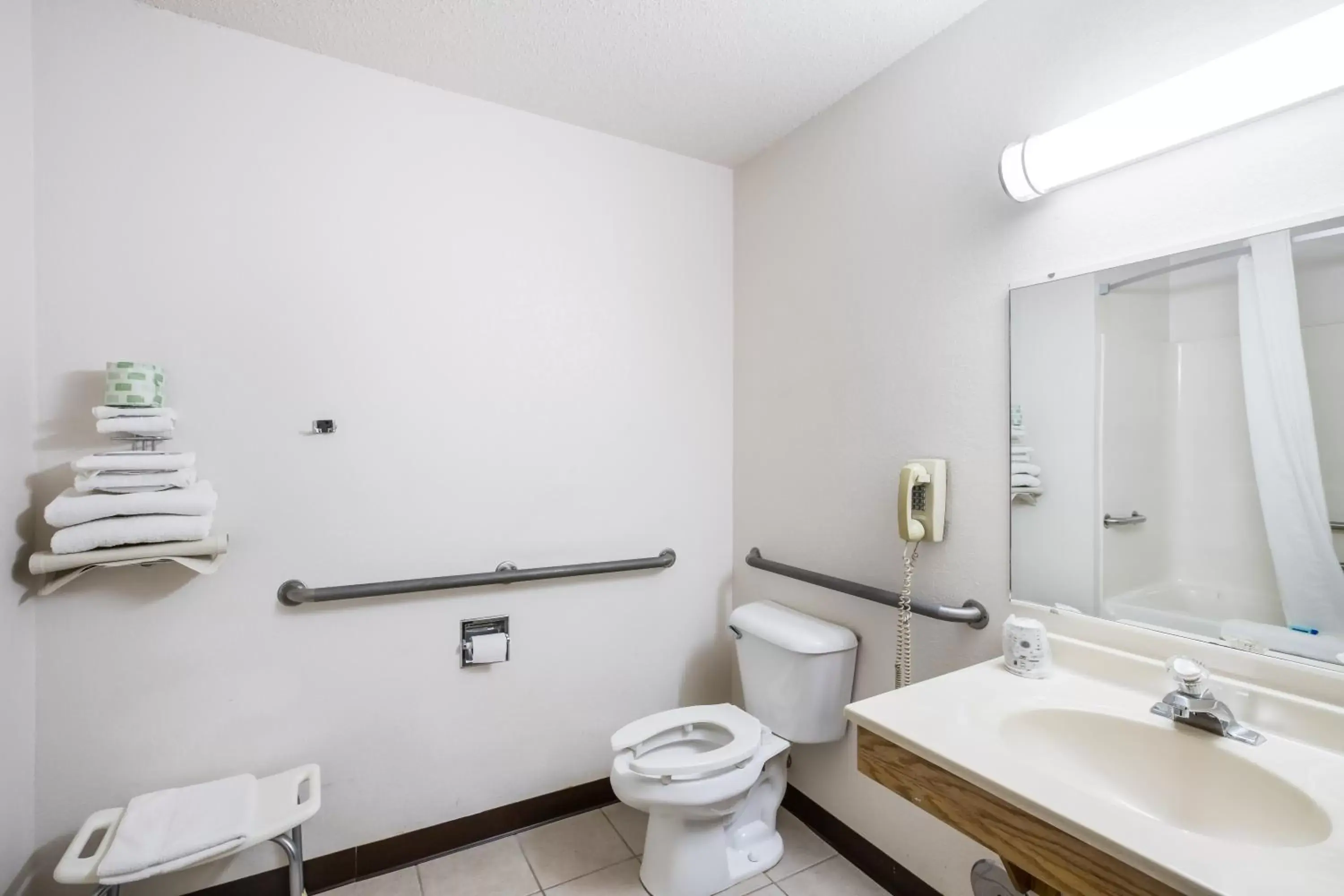 Facility for disabled guests, Bathroom in Americas Best Value Inn Charlotte