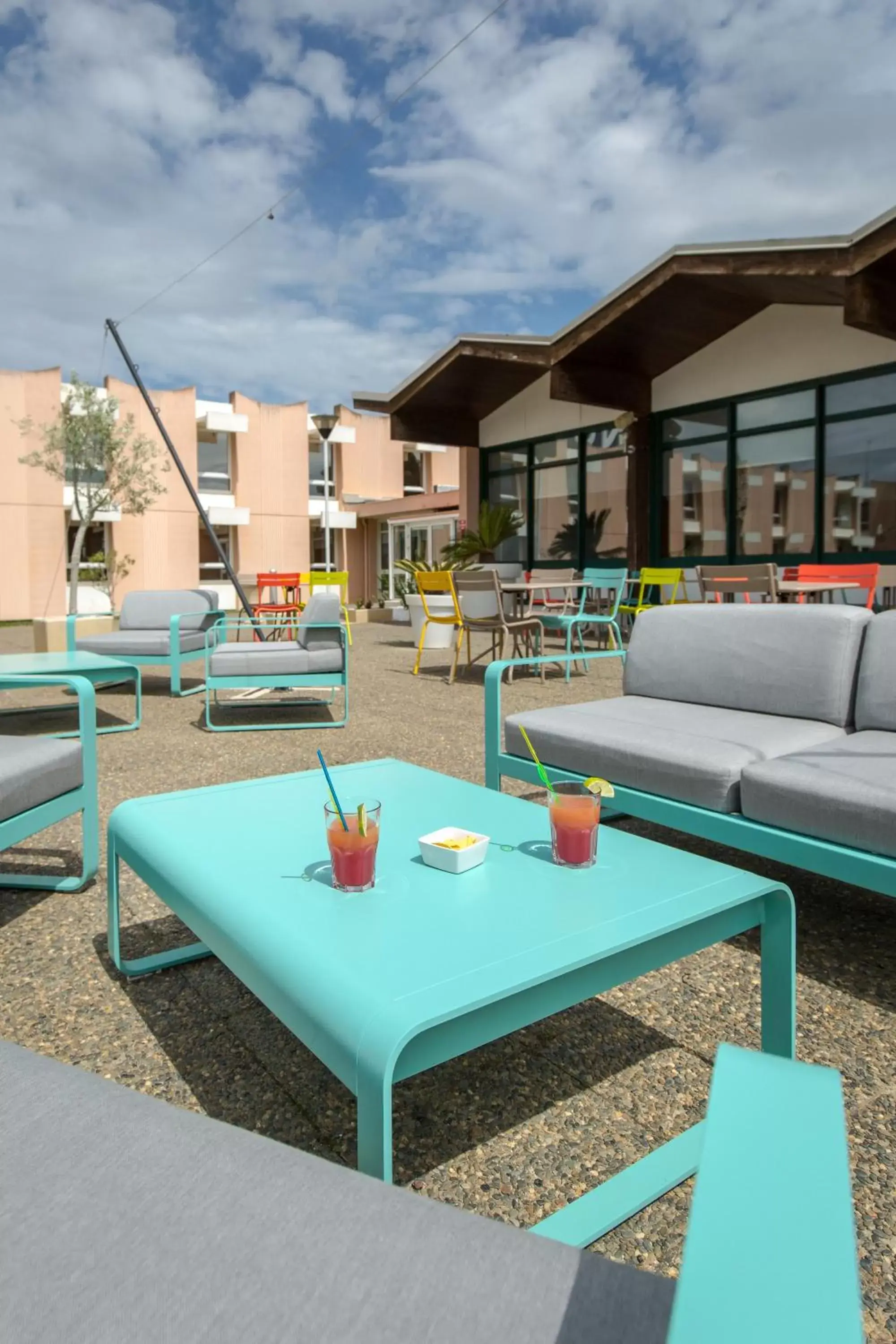 Patio in Novotel Perpignan Nord Rivesaltes