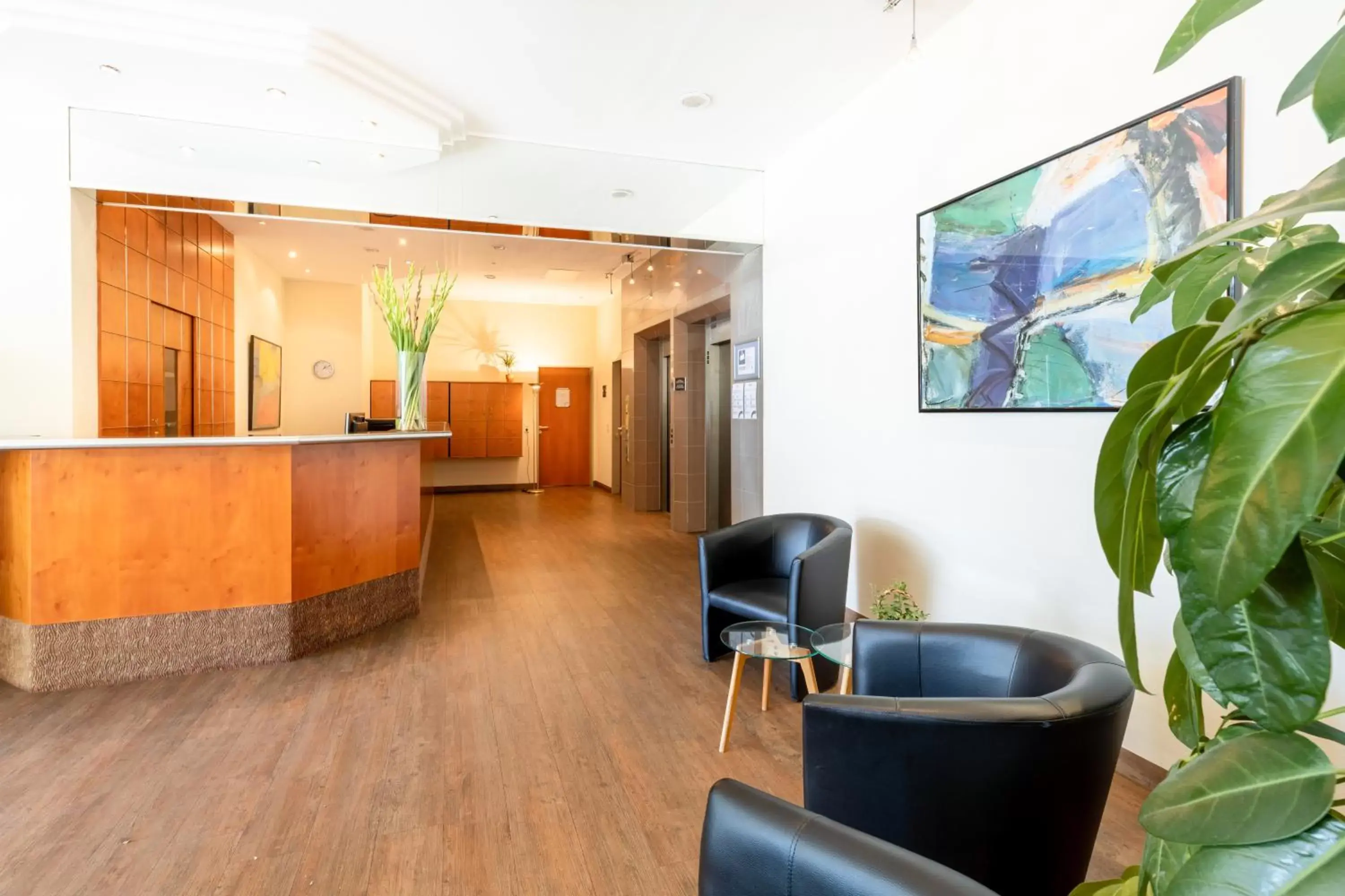 Lobby or reception in acora Leipzig Living the City Lobby or reception in acora Leipzig Living the City