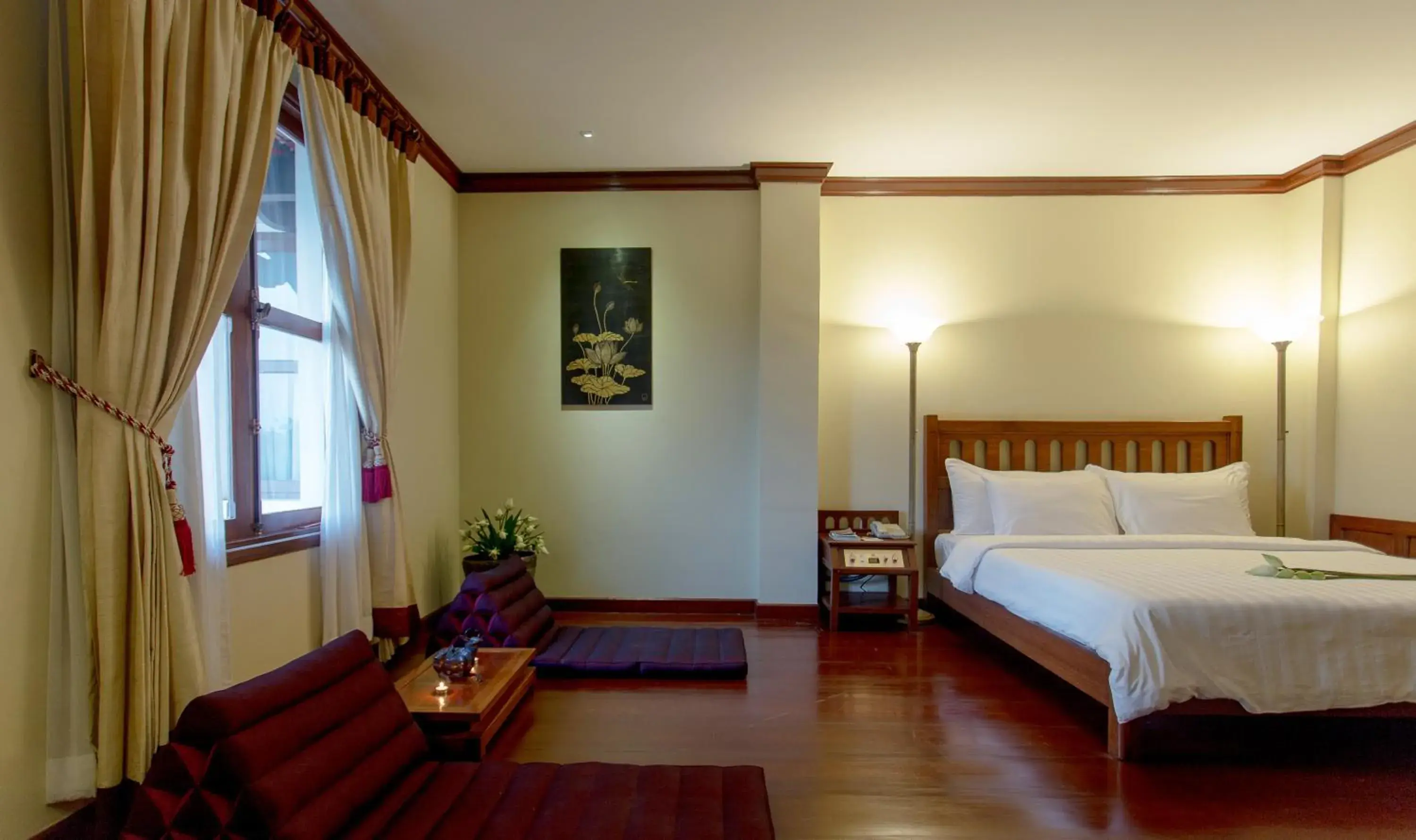 Bed in Royal Angkor Resort & Spa