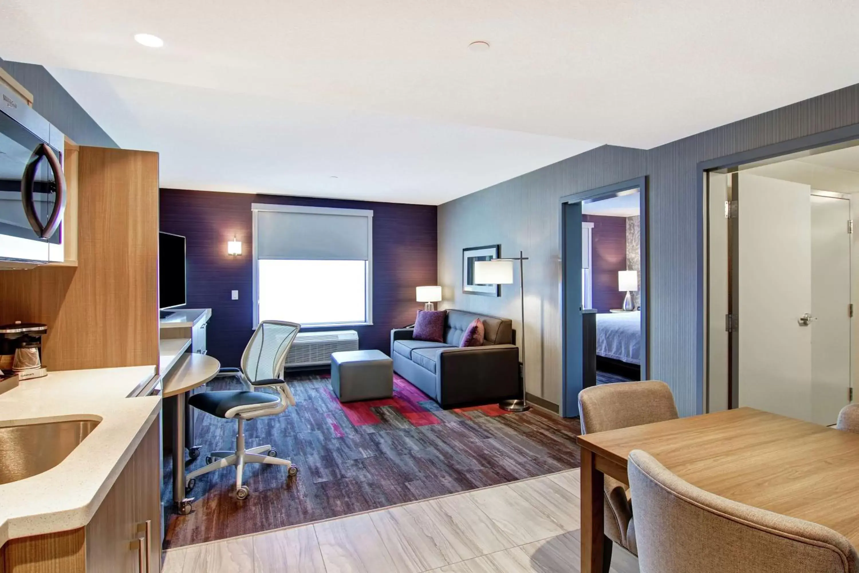 Bedroom, Seating Area in Home2 Suites By Hilton Edmonton South