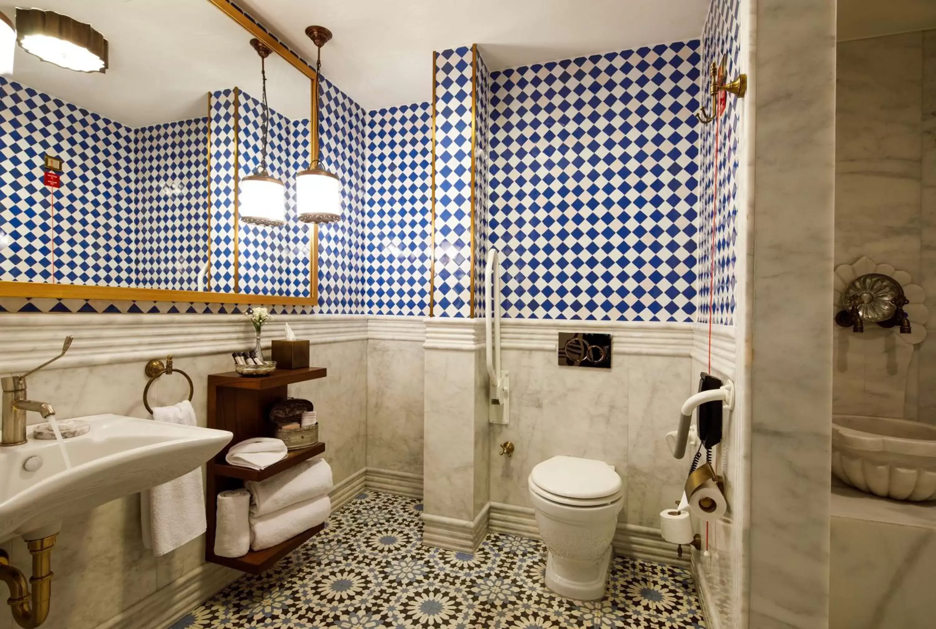 Toilet, Bathroom in Hagia Sofia Mansions Istanbul, Curio Collection by Hilton