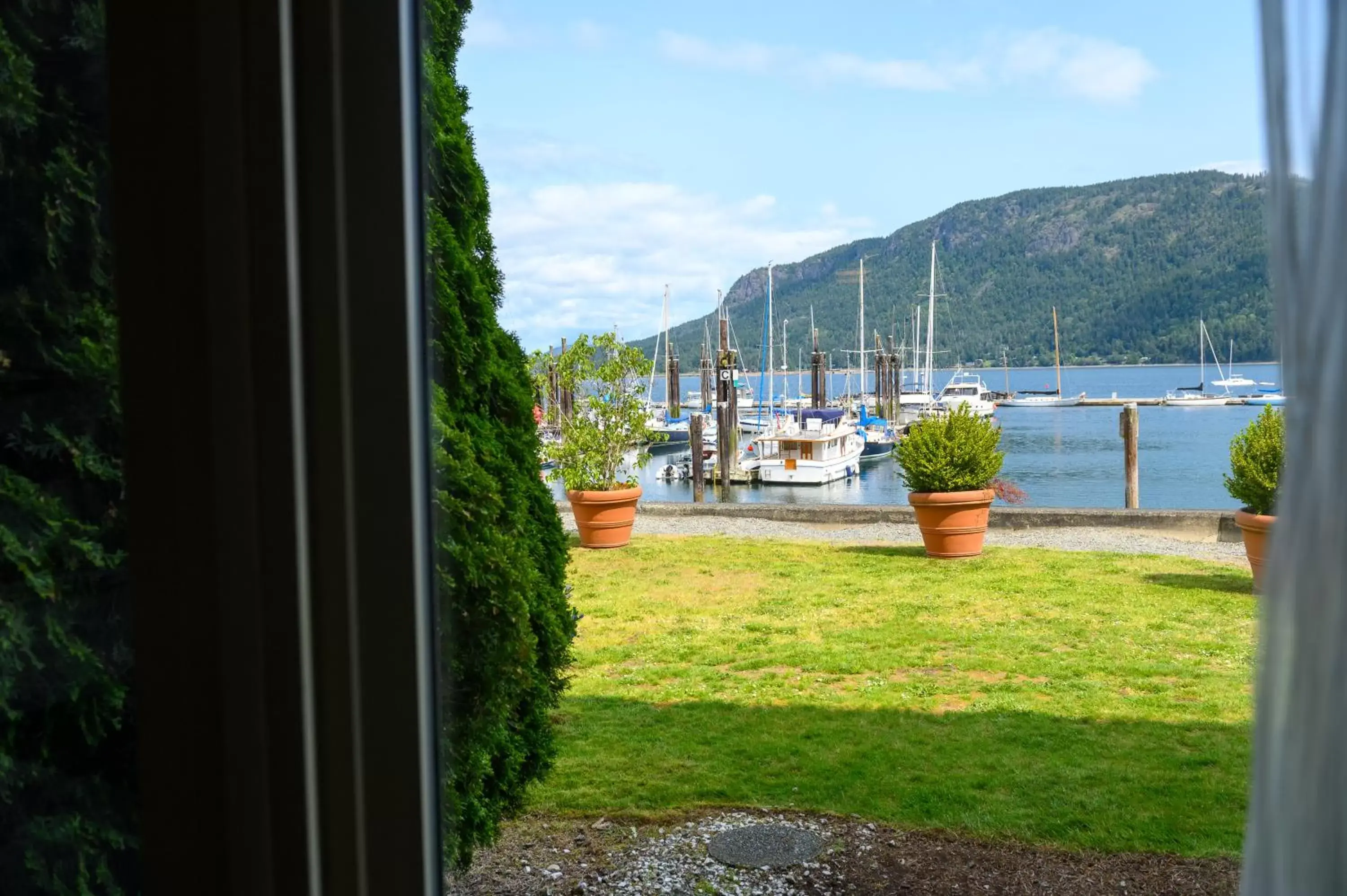 Sea view in Oceanfront Suites at Cowichan Bay