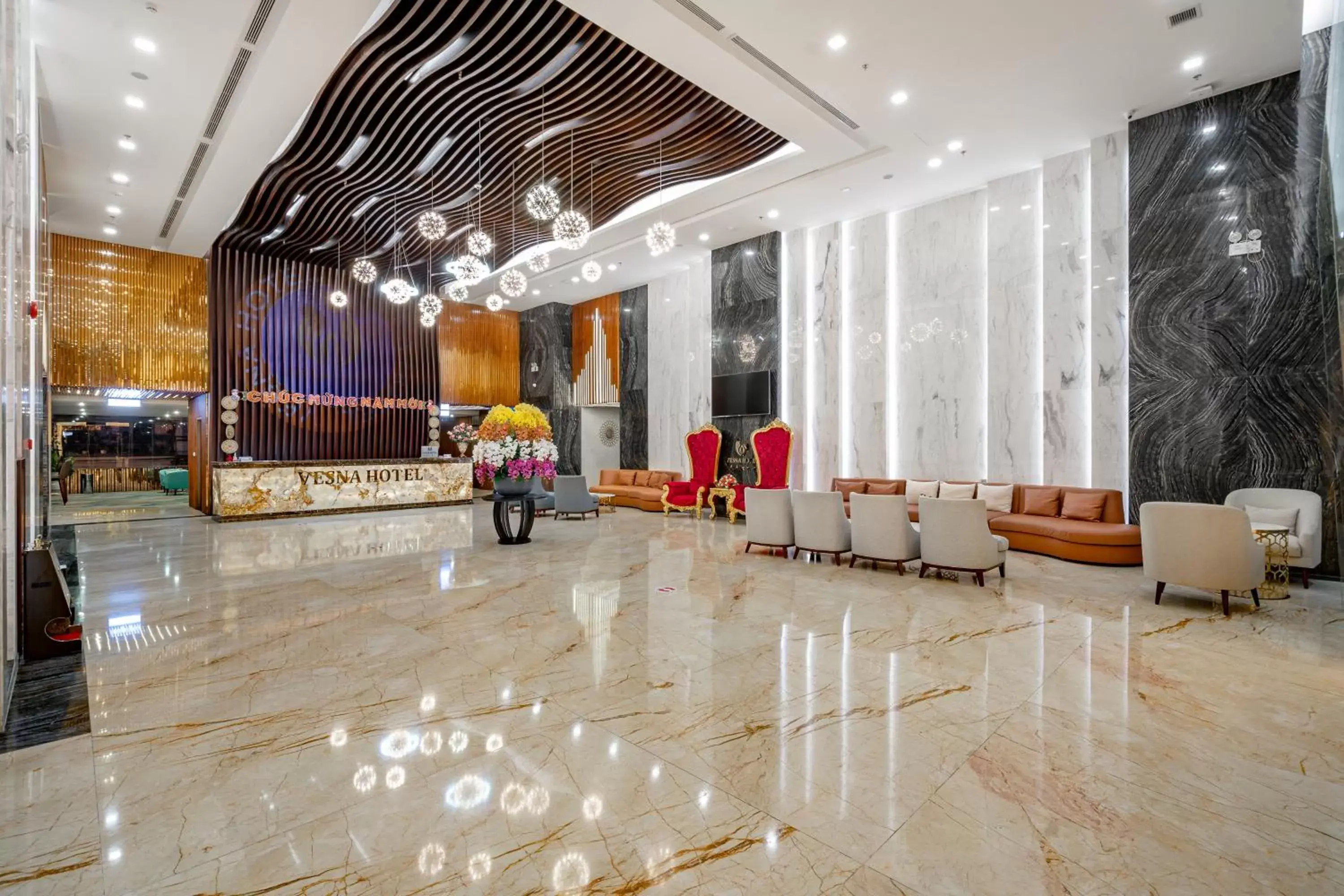 Lobby or reception in Vesna Hotel