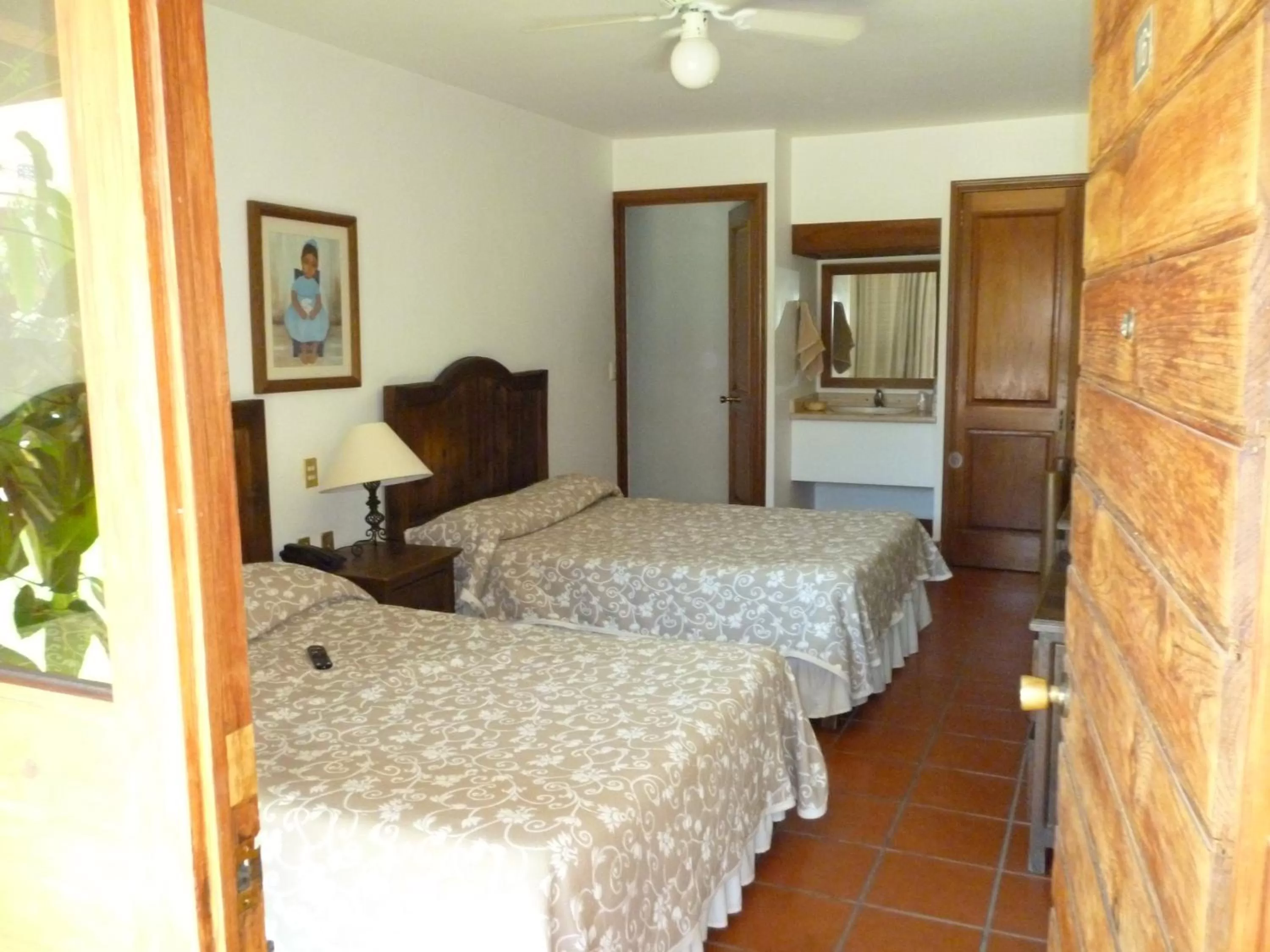 Bedroom, Bed in Hotel Hacienda