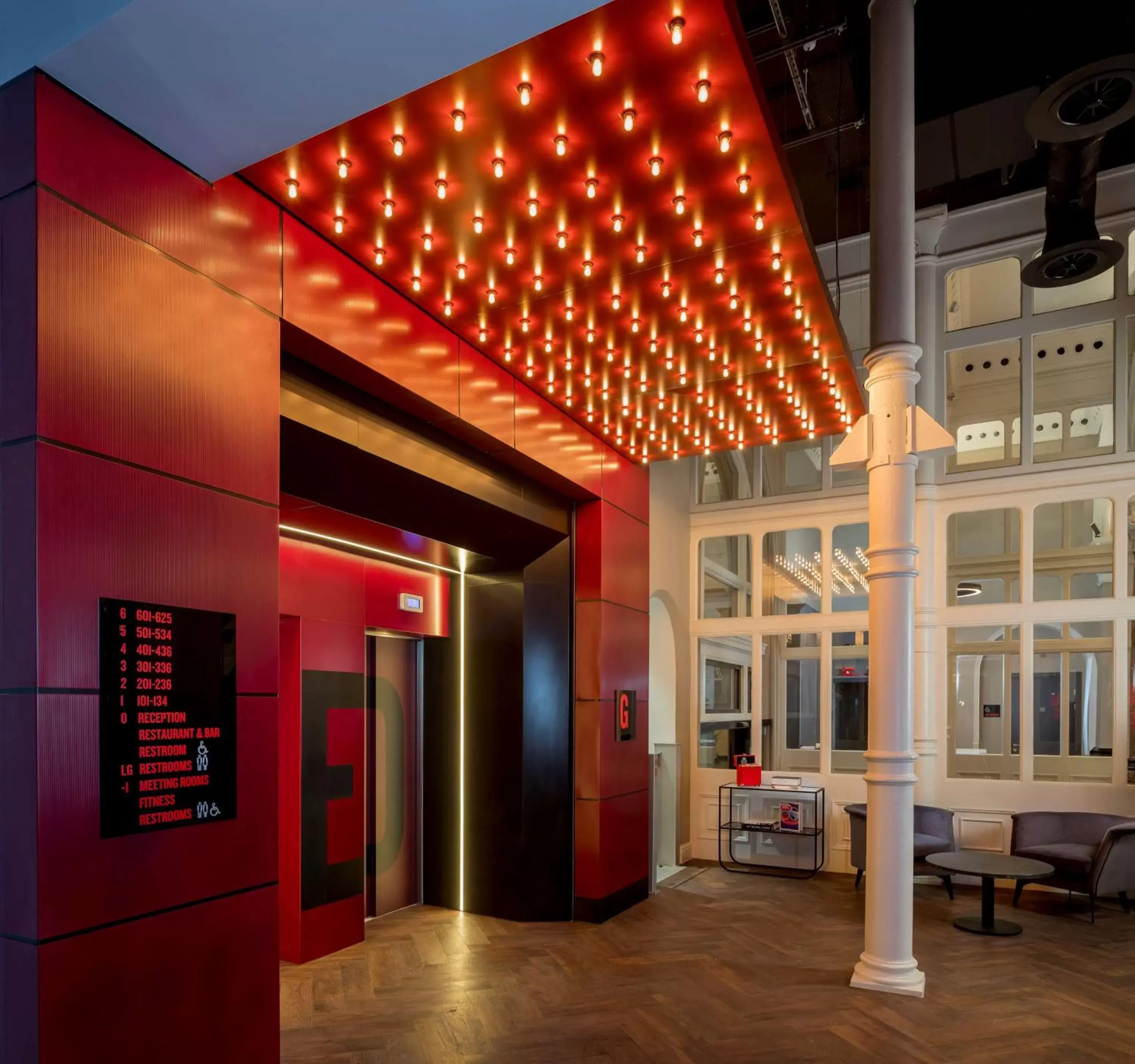 Lobby or reception in Radisson RED Hotel, Liverpool