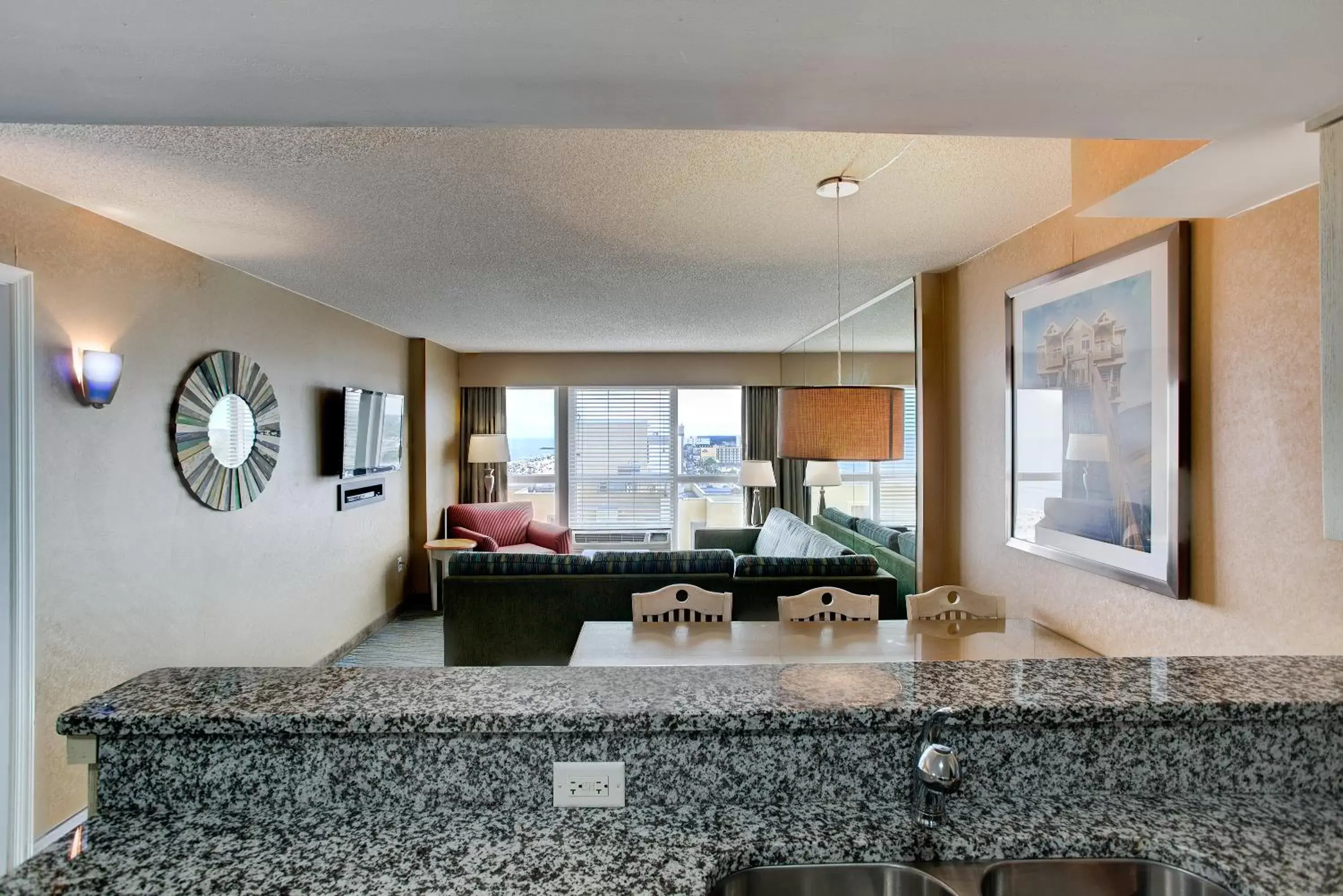 Living room, Lobby/Reception in Boardwalk Resort and Villas