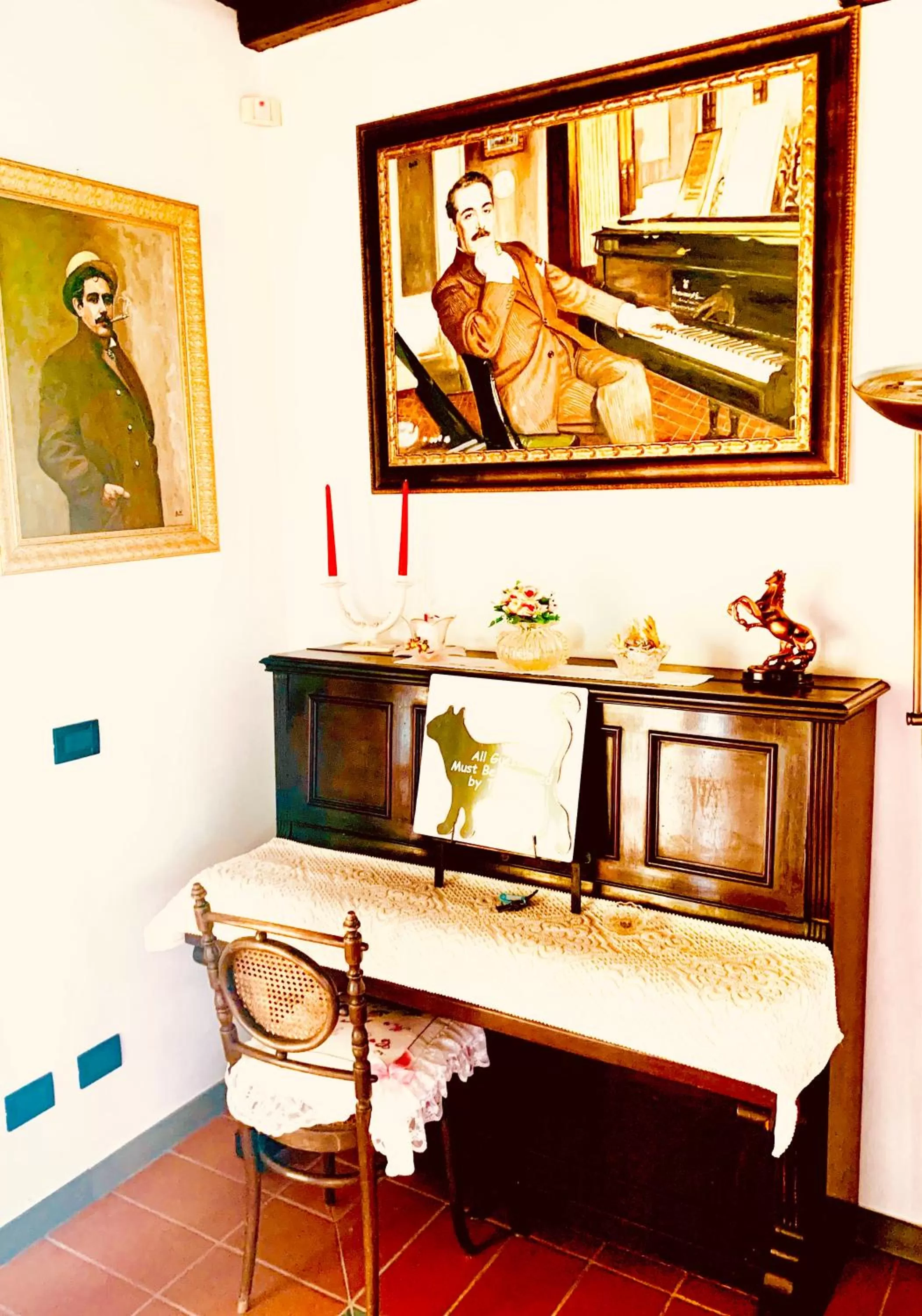 Communal lounge/ TV room in B&B La Fornace del Sole