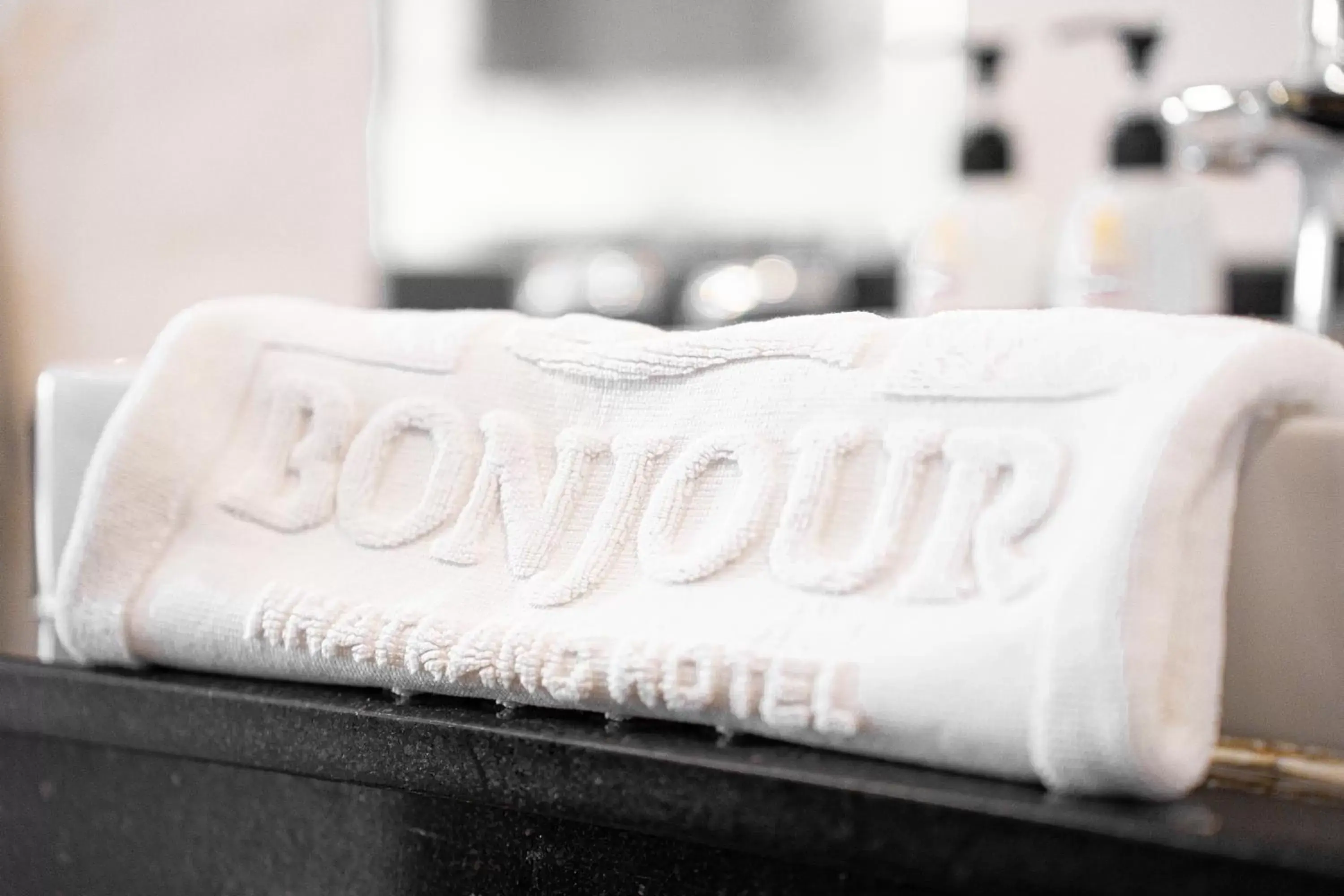 towels, Property Logo/Sign in Bonjour Nha Trang Hotel