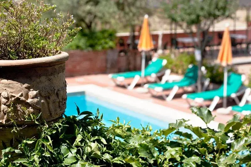 Decorative detail, Swimming Pool in Hotel Villa Sirina