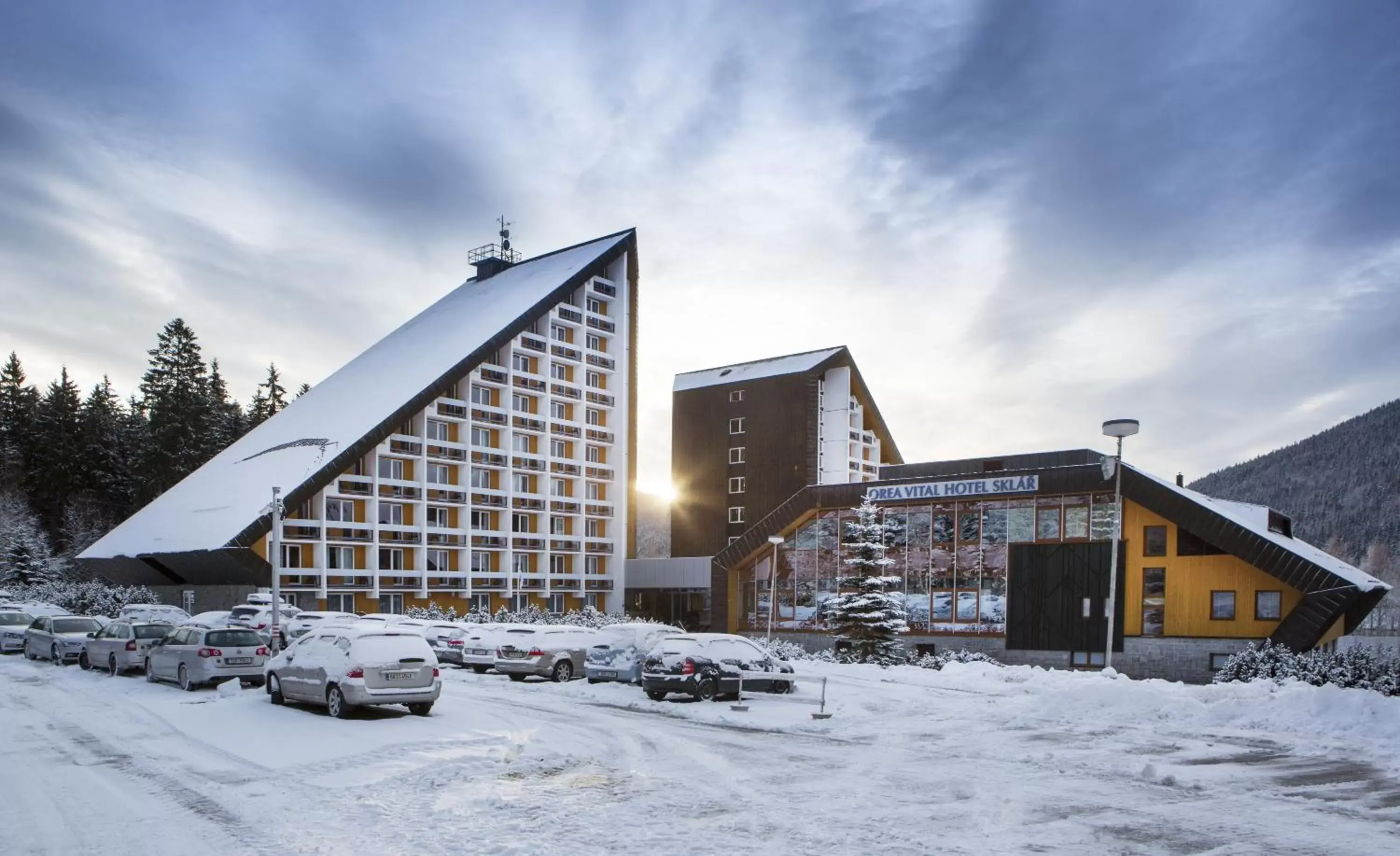 Property building, Winter in OREA Resort Sklář Harrachov