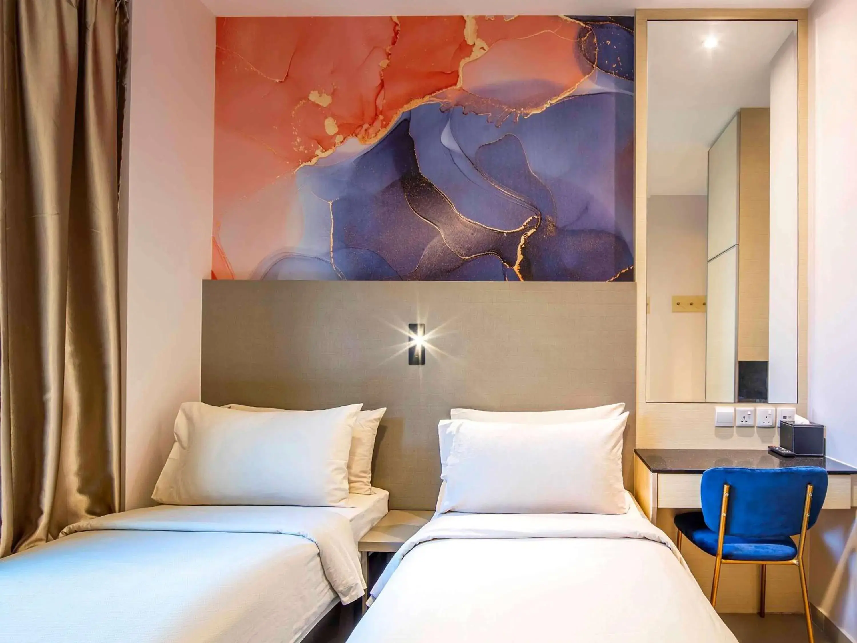 Bedroom, Bed in ibis Styles Singapore Albert