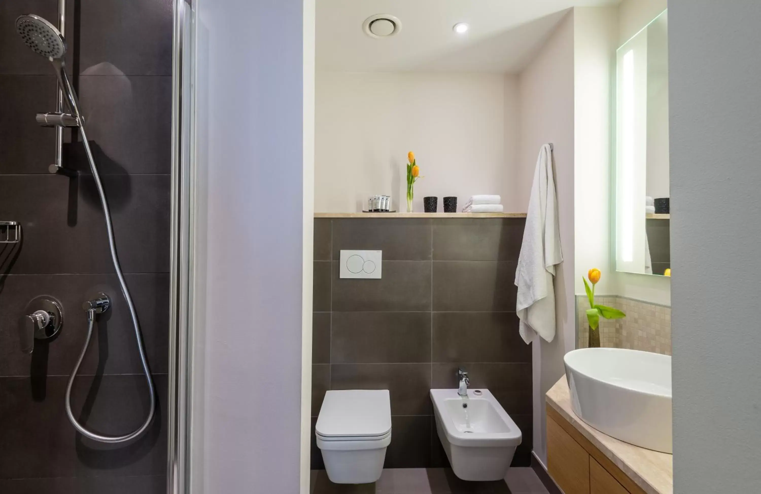 Bathroom in NYX Hotel Milan by Leonardo Hotels