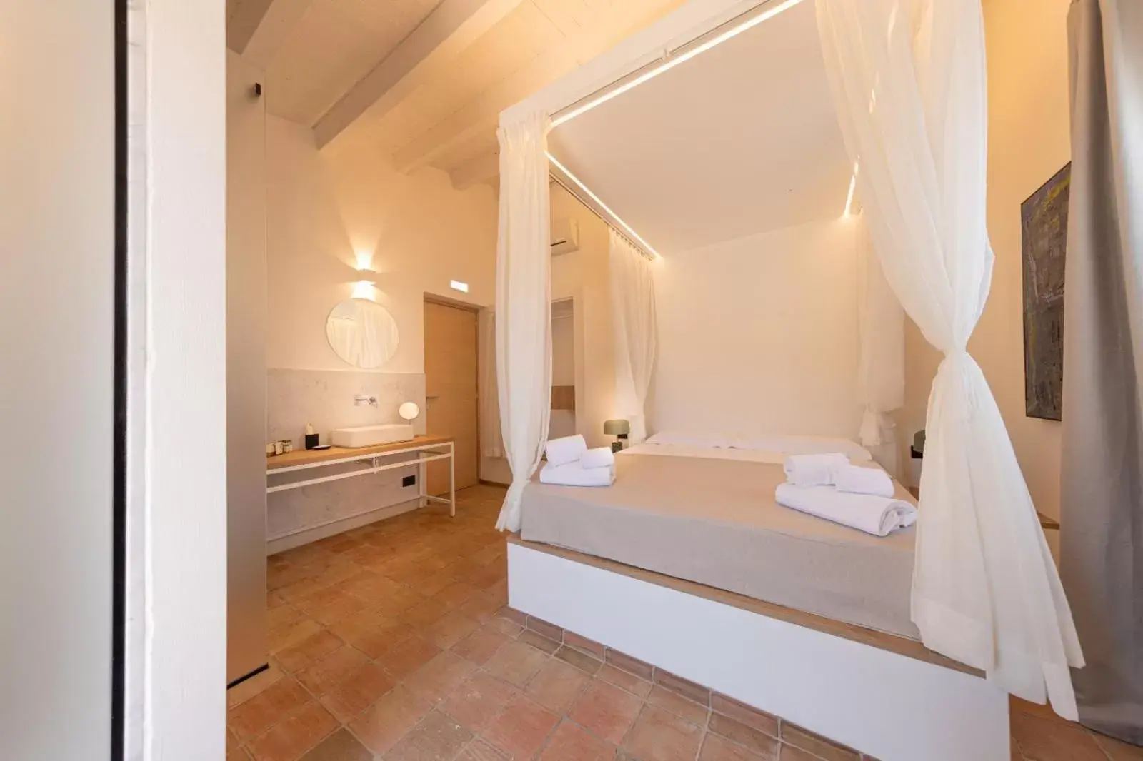 Bed in Villa Totò Resort