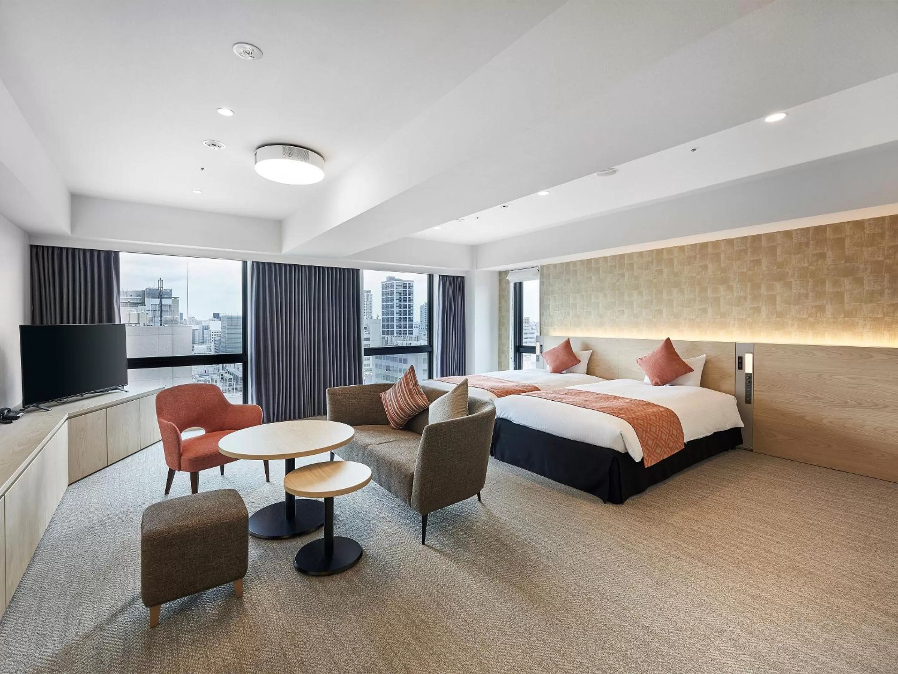 Bed in DEL style Osaka-Shinsaibashi by Daiwa Roynet Hotel