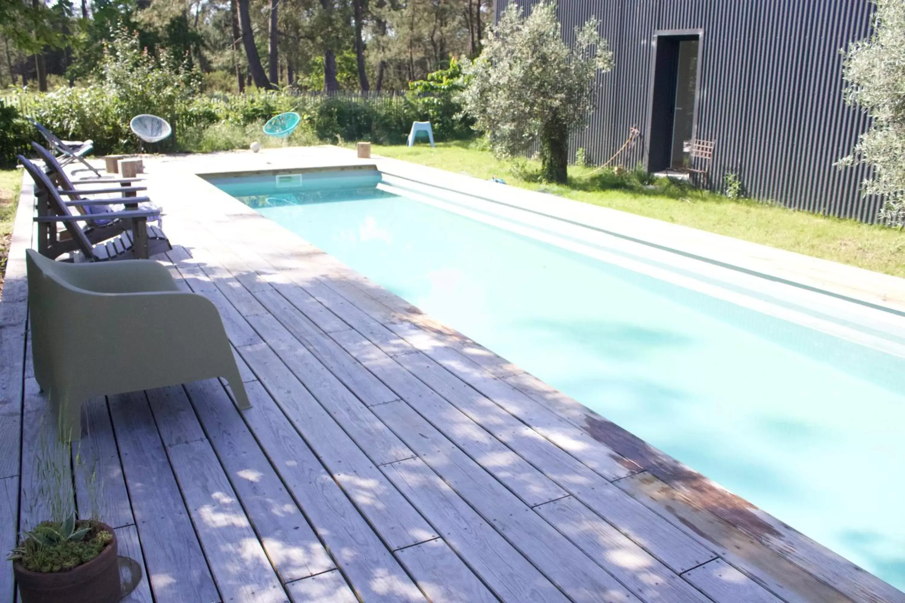 Pool view, Swimming Pool in Chambres d'Hôtes 1001 NUITS Montalivet