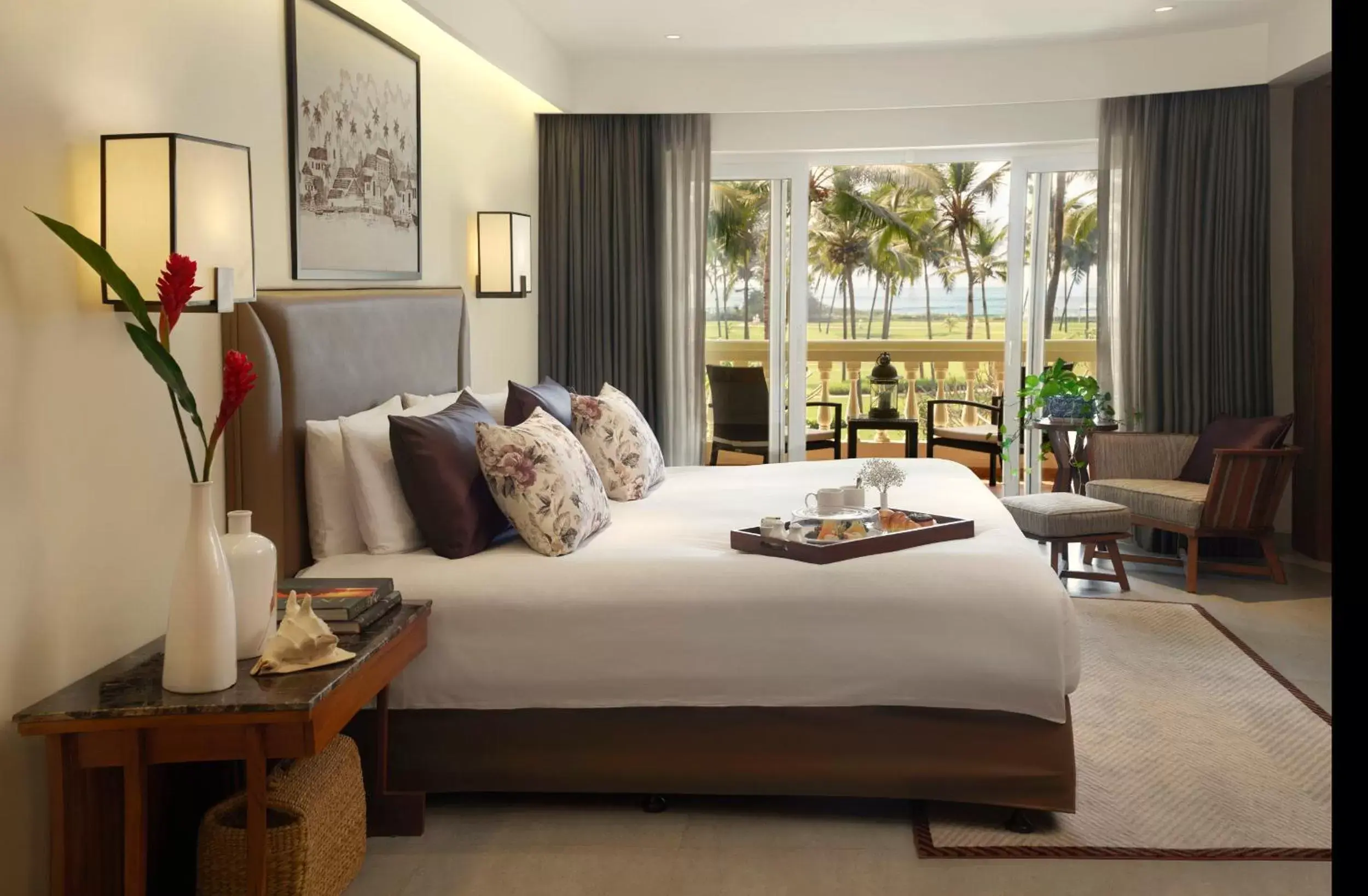 Bed in Taj Exotica Resort & Spa, Goa