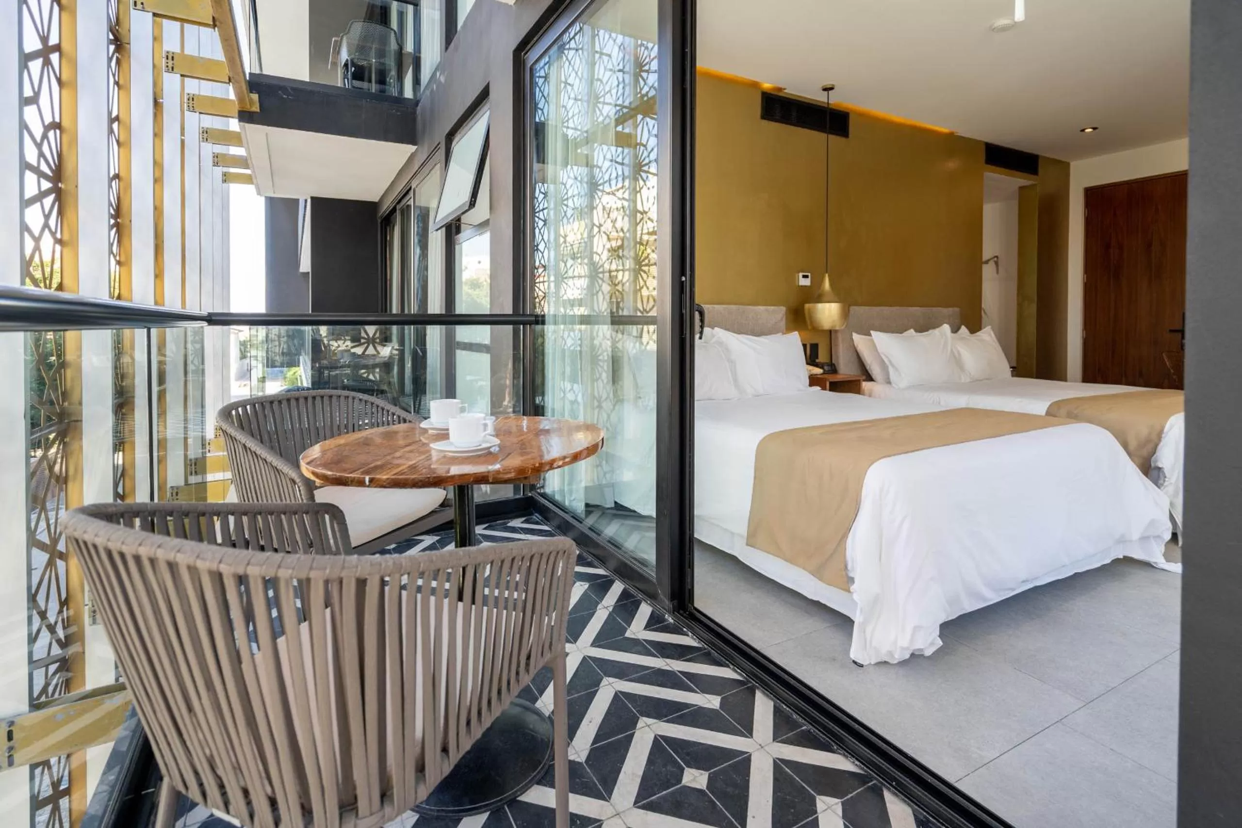 Balcony/Terrace, Bed in IT Boutique Hotel & Restaurant