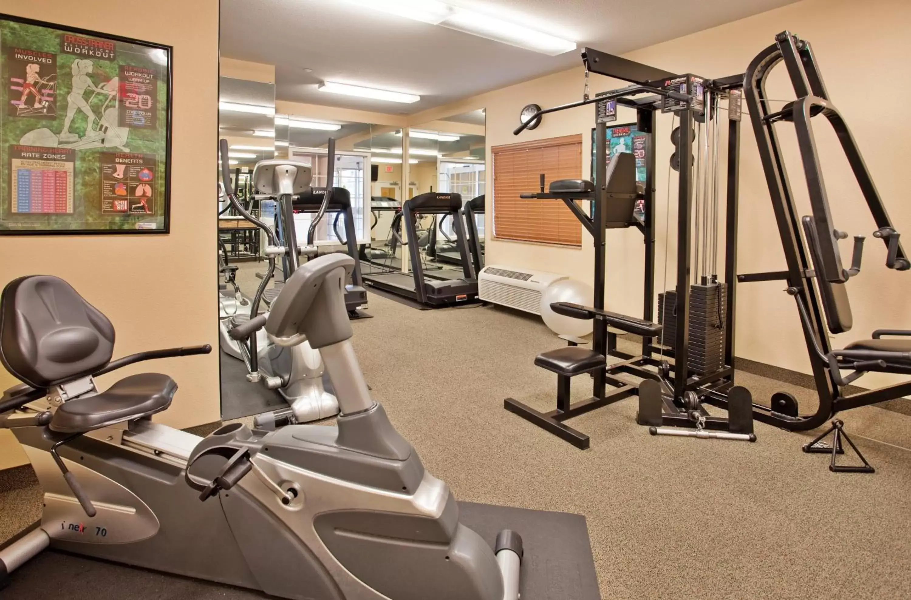 Fitness centre/facilities, Fitness Center/Facilities in Candlewood Suites Junction City - Ft. Riley, an IHG Hotel