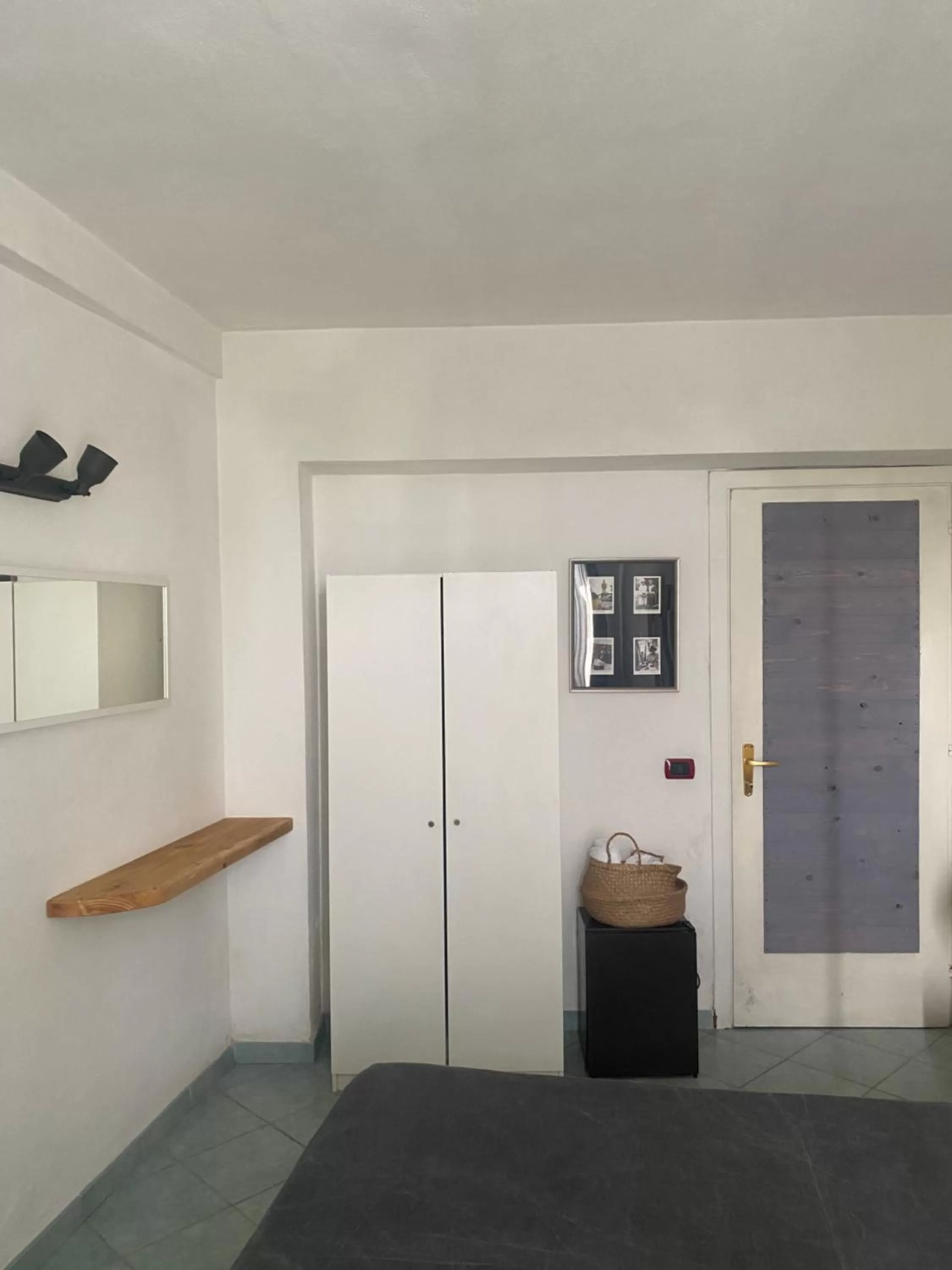 Bedroom in Black Market Hotel