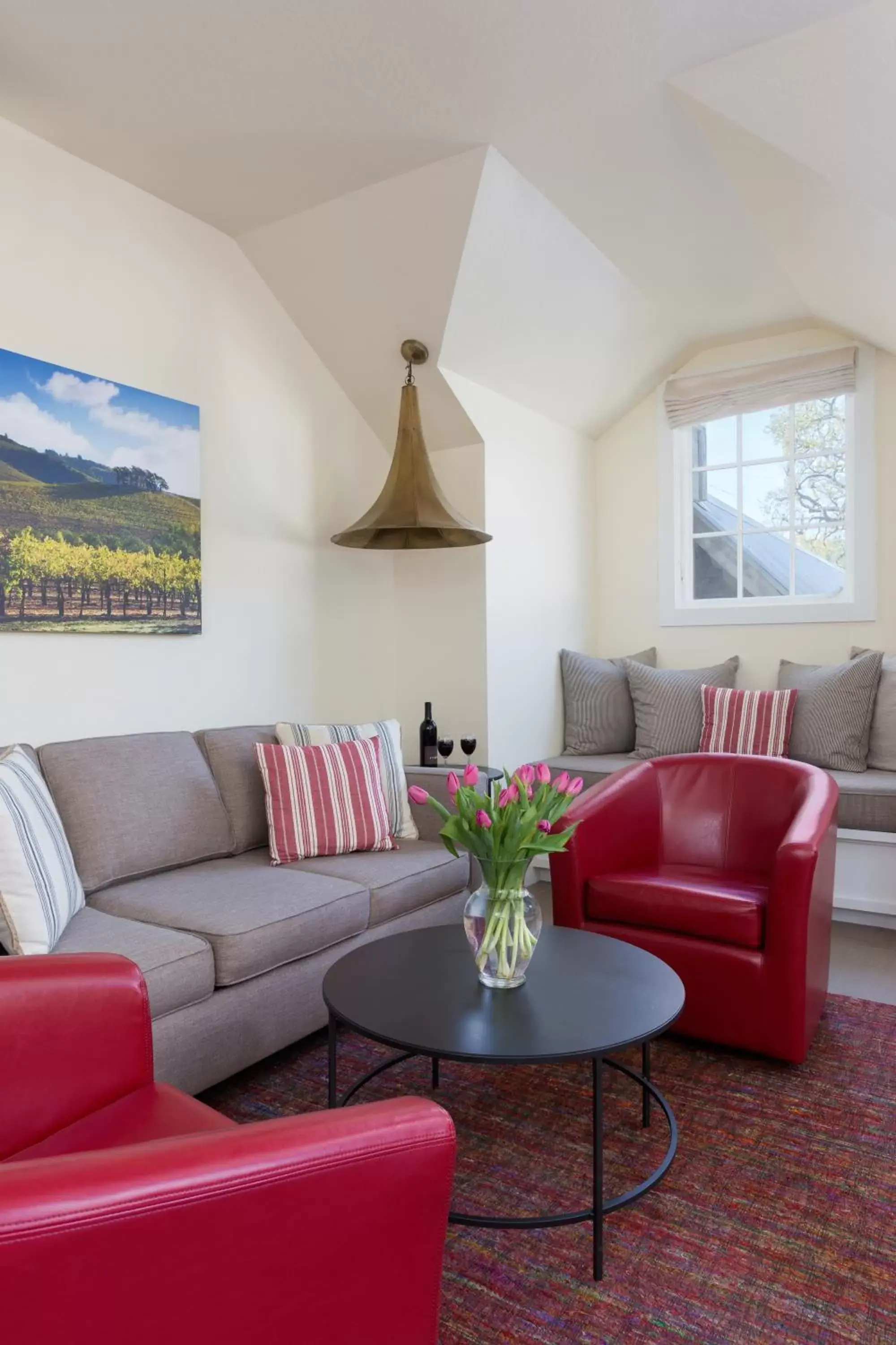 Decorative detail, Seating Area in Lavender, A Four Sisters Inn