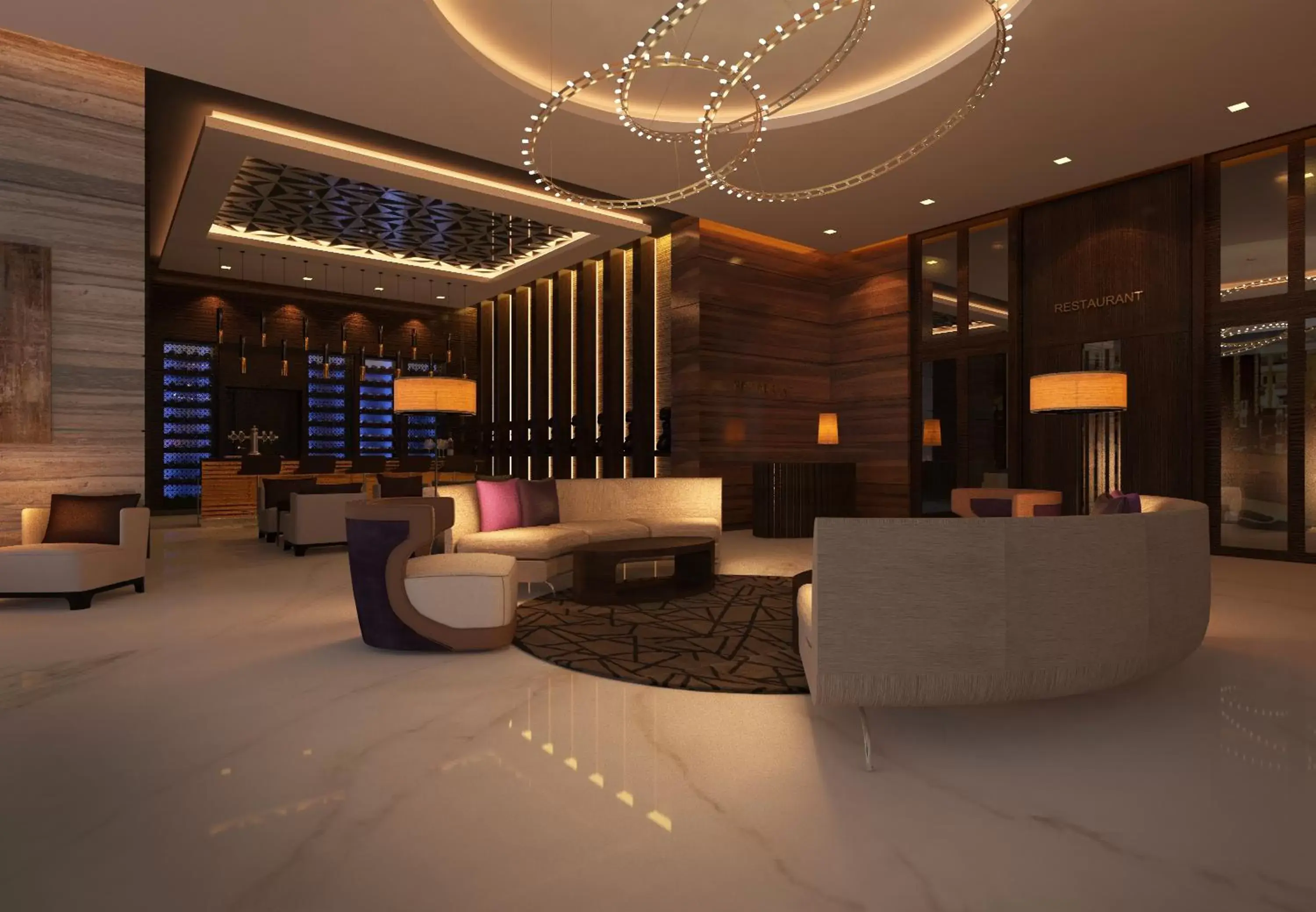 Lobby or reception, Lobby/Reception in Radisson Blu Hotel, Dubai Waterfront