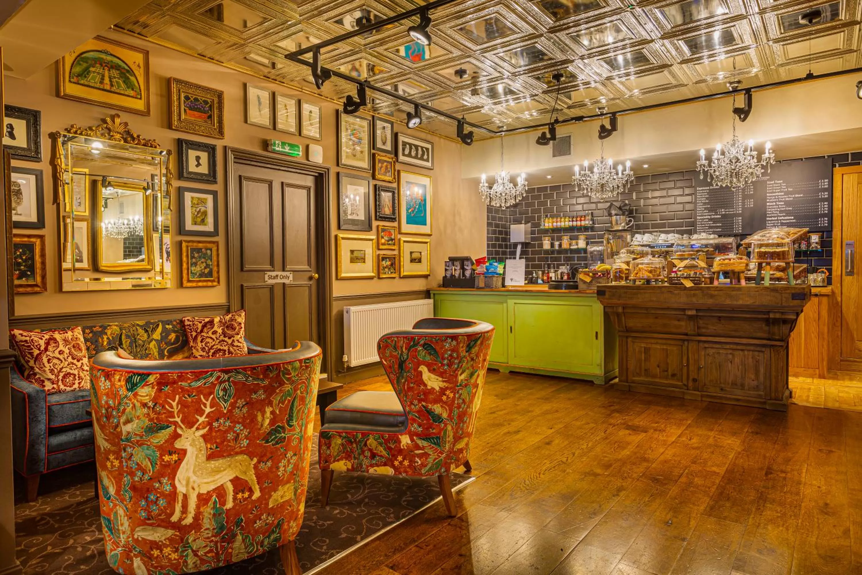 Communal lounge/ TV room in The Feathers Hotel, Ledbury - The Coaching Inn Group