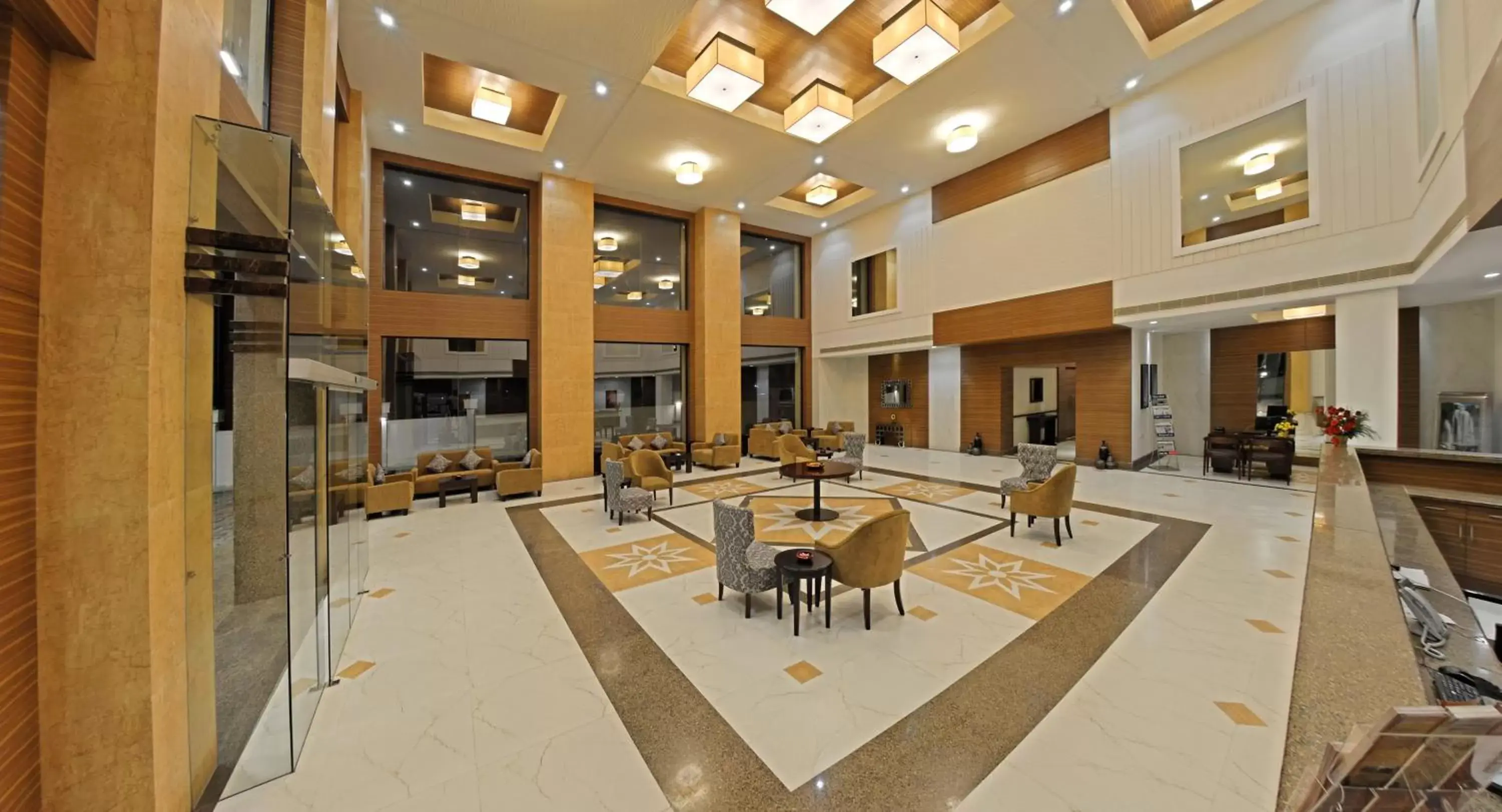 Lobby or reception in Poppys Hotel Madurai