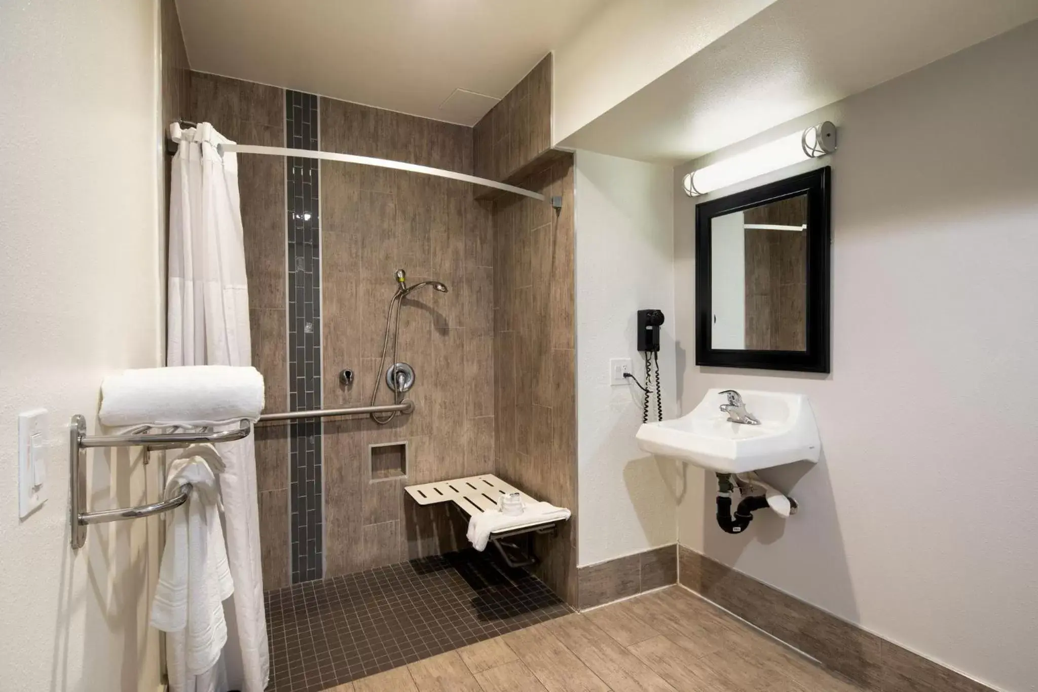 Bathroom in Travelodge by Wyndham LAX