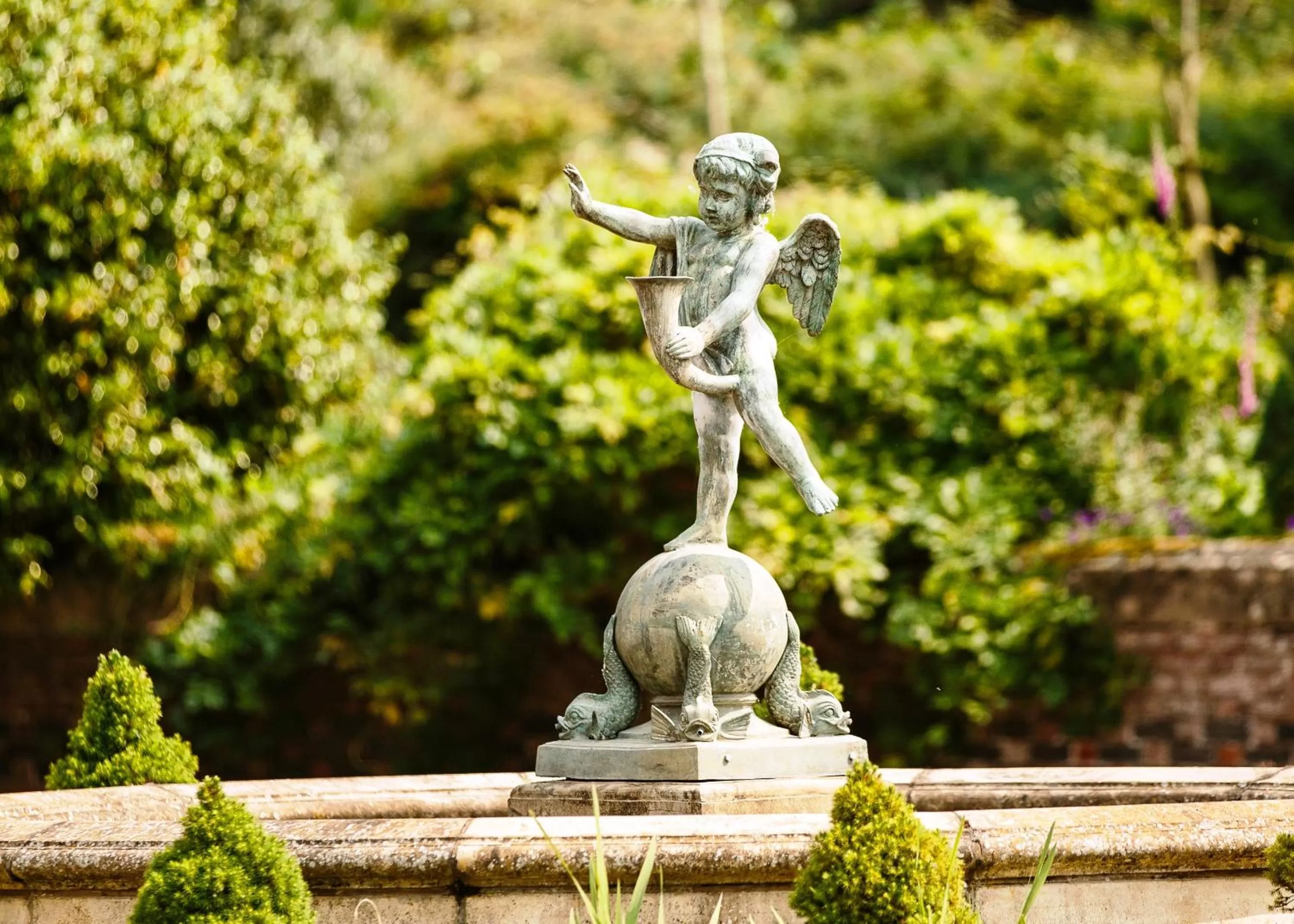 Garden in Willington Hall Hotel