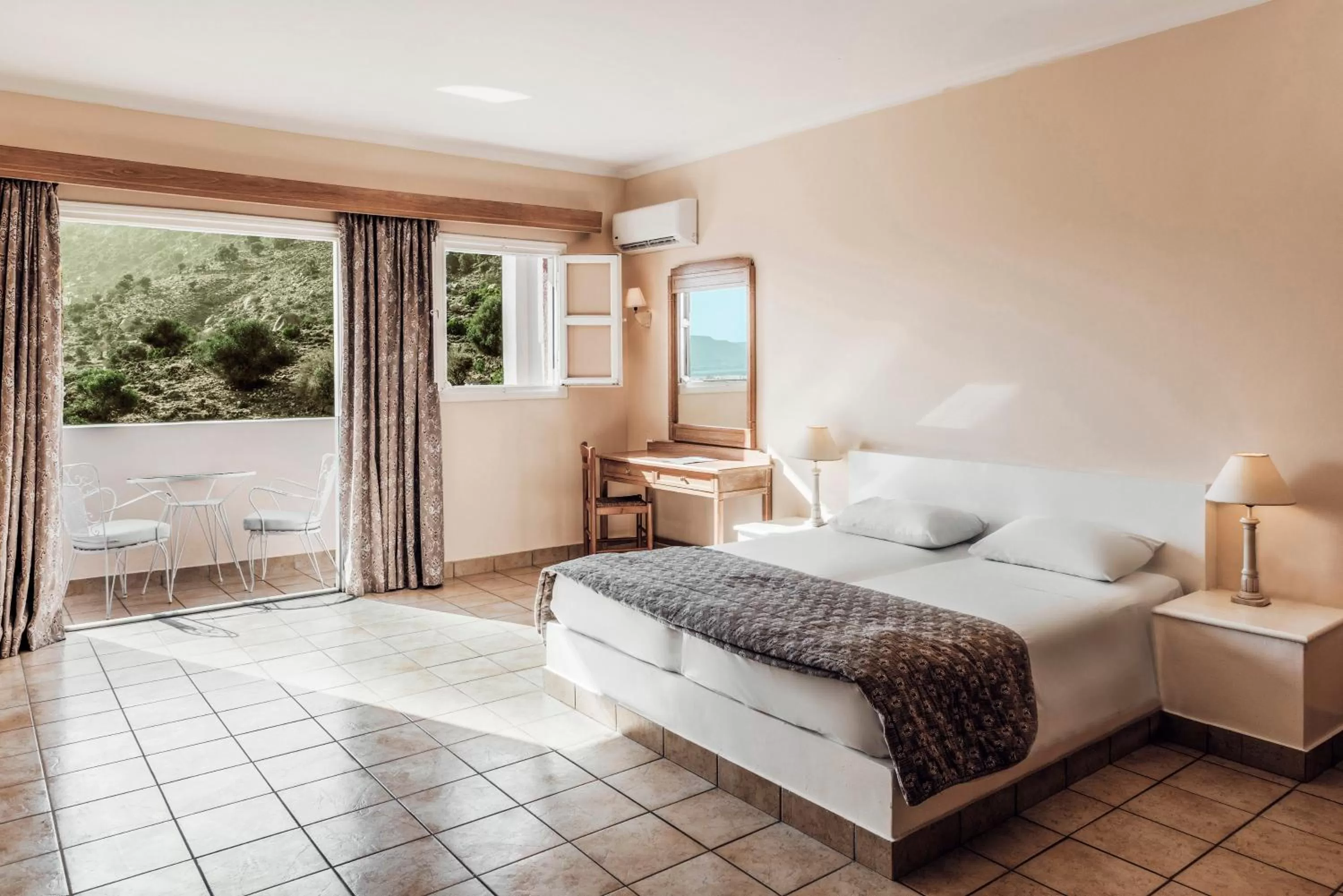 Twin Room with Mountain View in Canvas by Mitsis Family Village