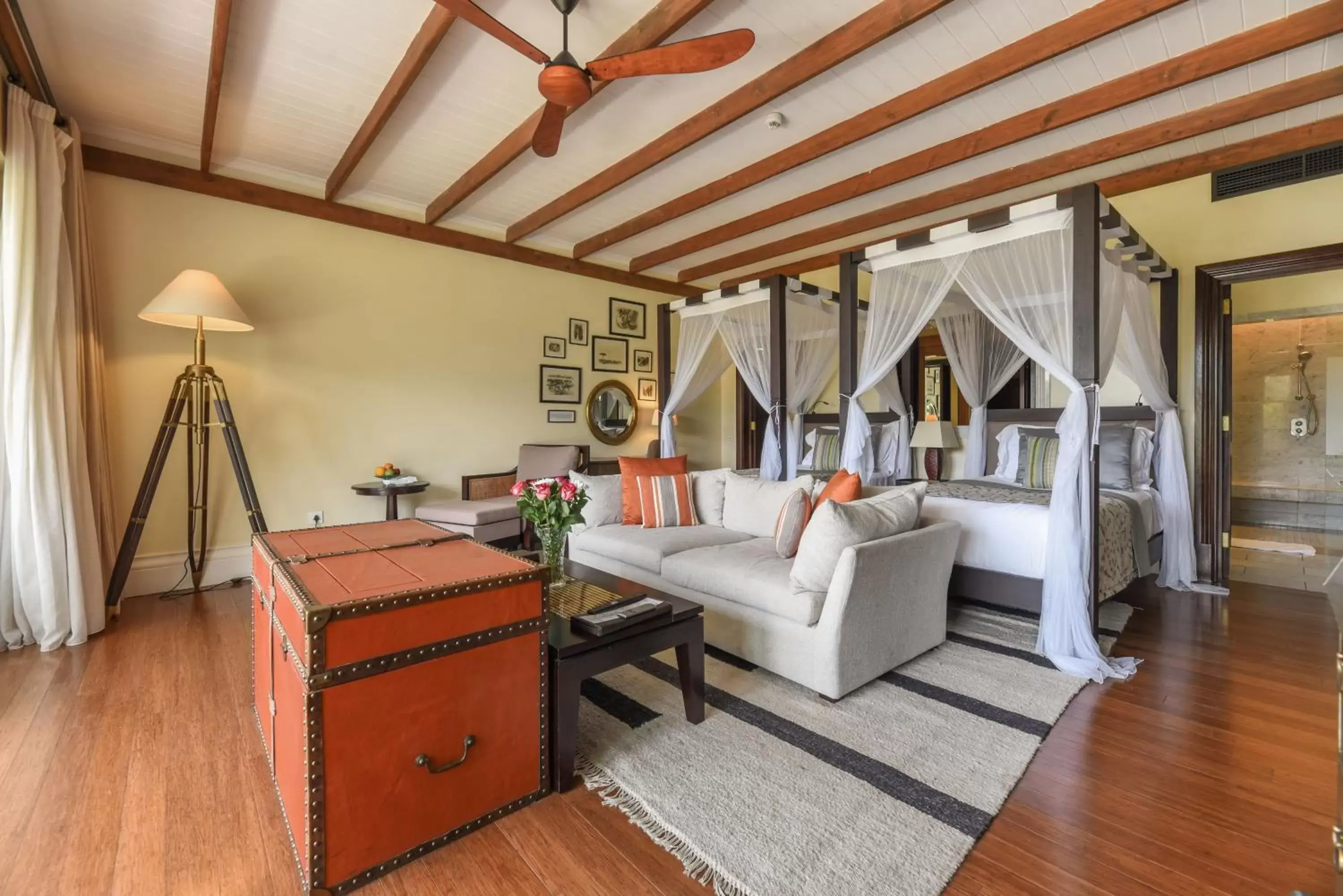 Bed, Seating Area in Hemingways Nairobi