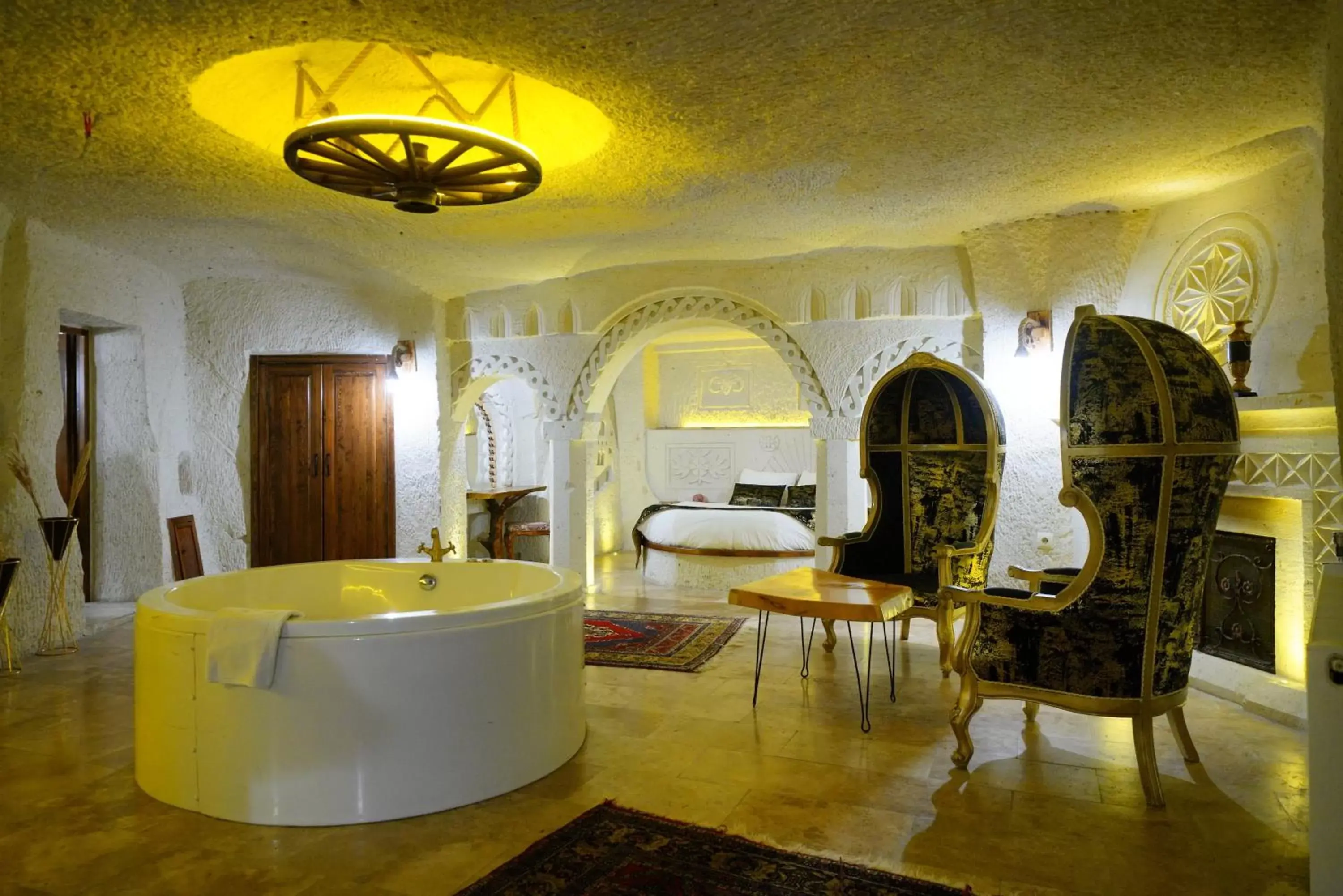 Living room in Cappadocia Nar Cave House & Hot Swimming Pool