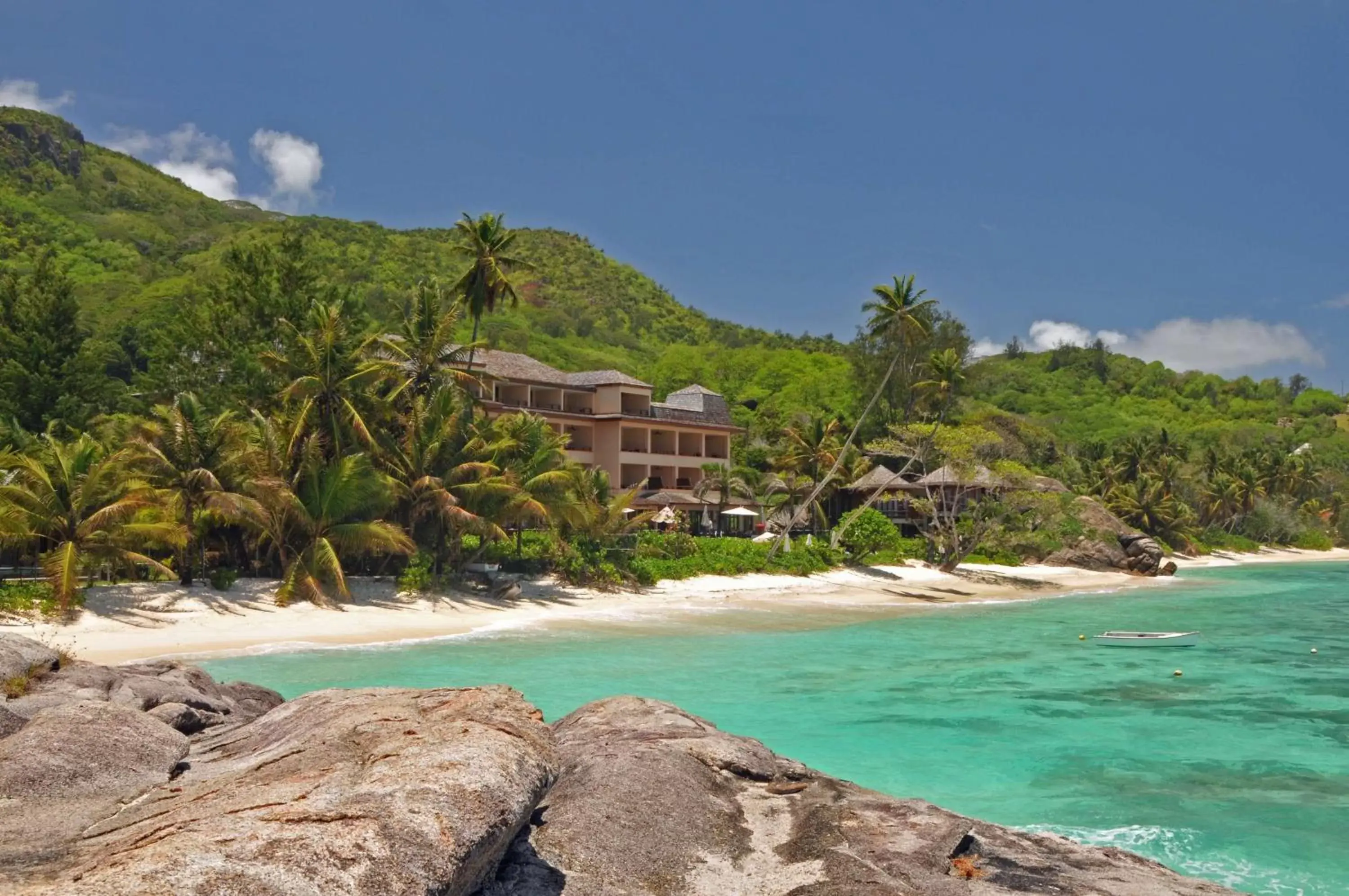 Property building, Beach in DoubleTree by Hilton Seychelles Allamanda Resort & Spa