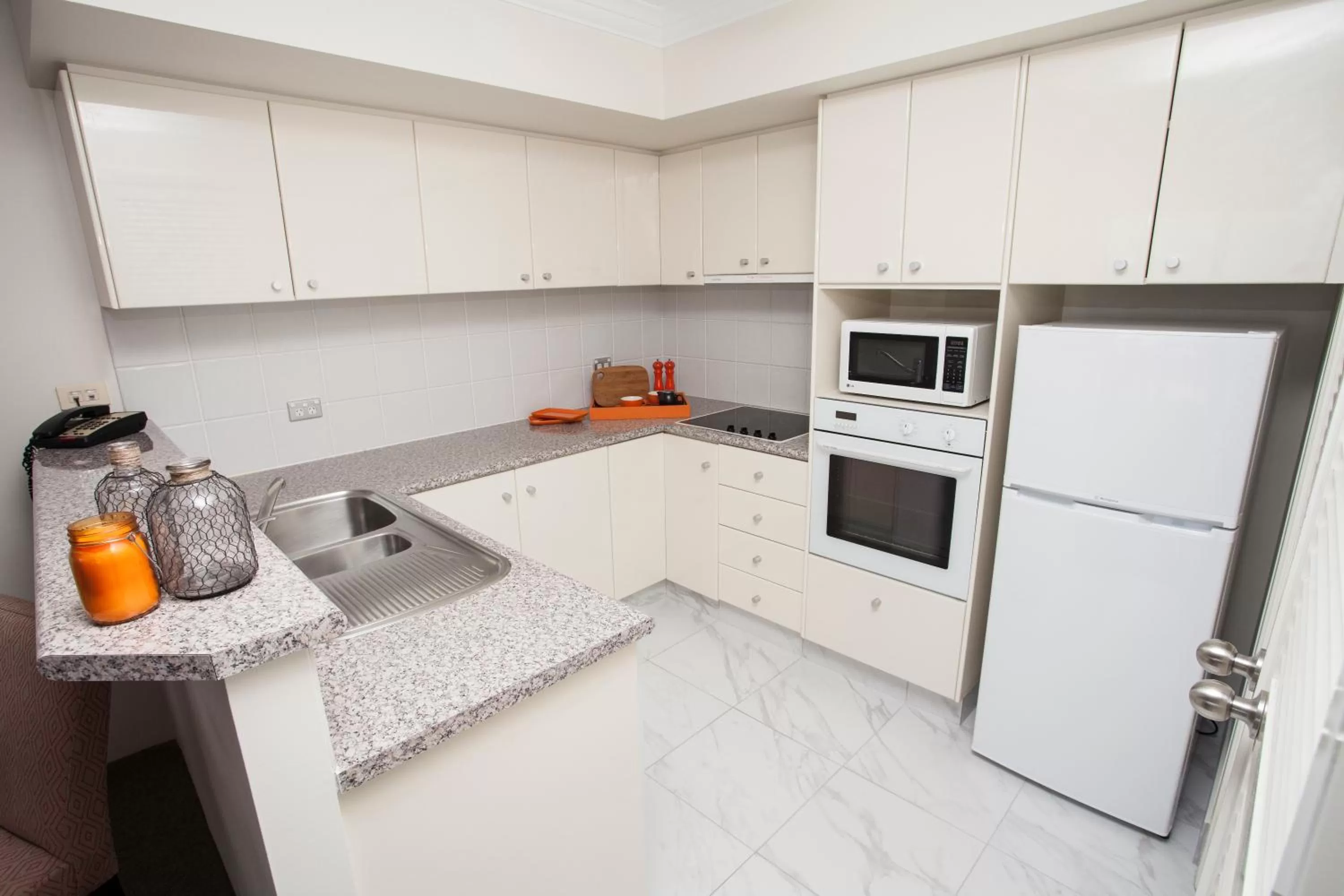 Kitchen or kitchenette in Marrakesh Apartments