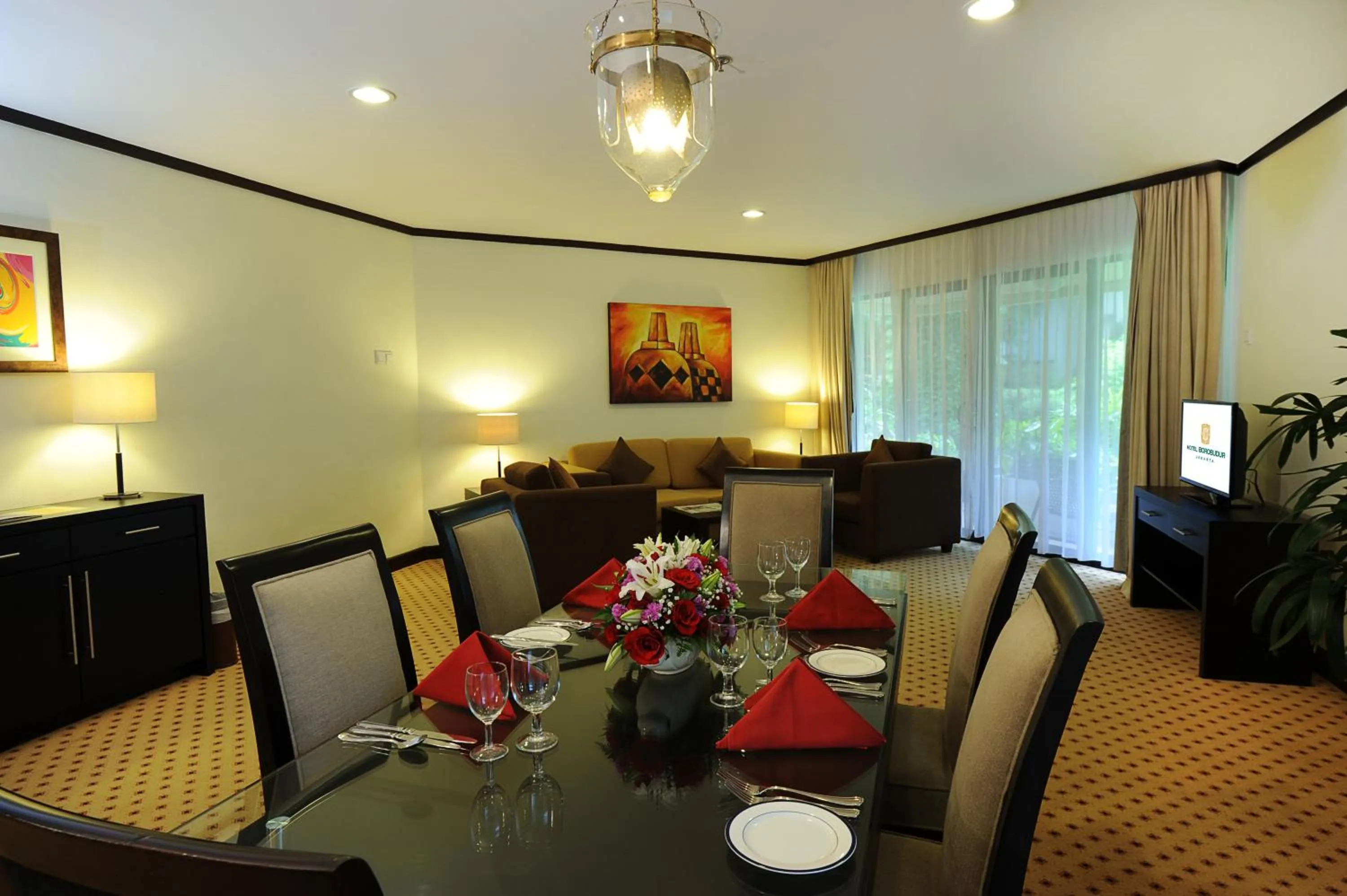 Living room in Hotel Borobudur Jakarta