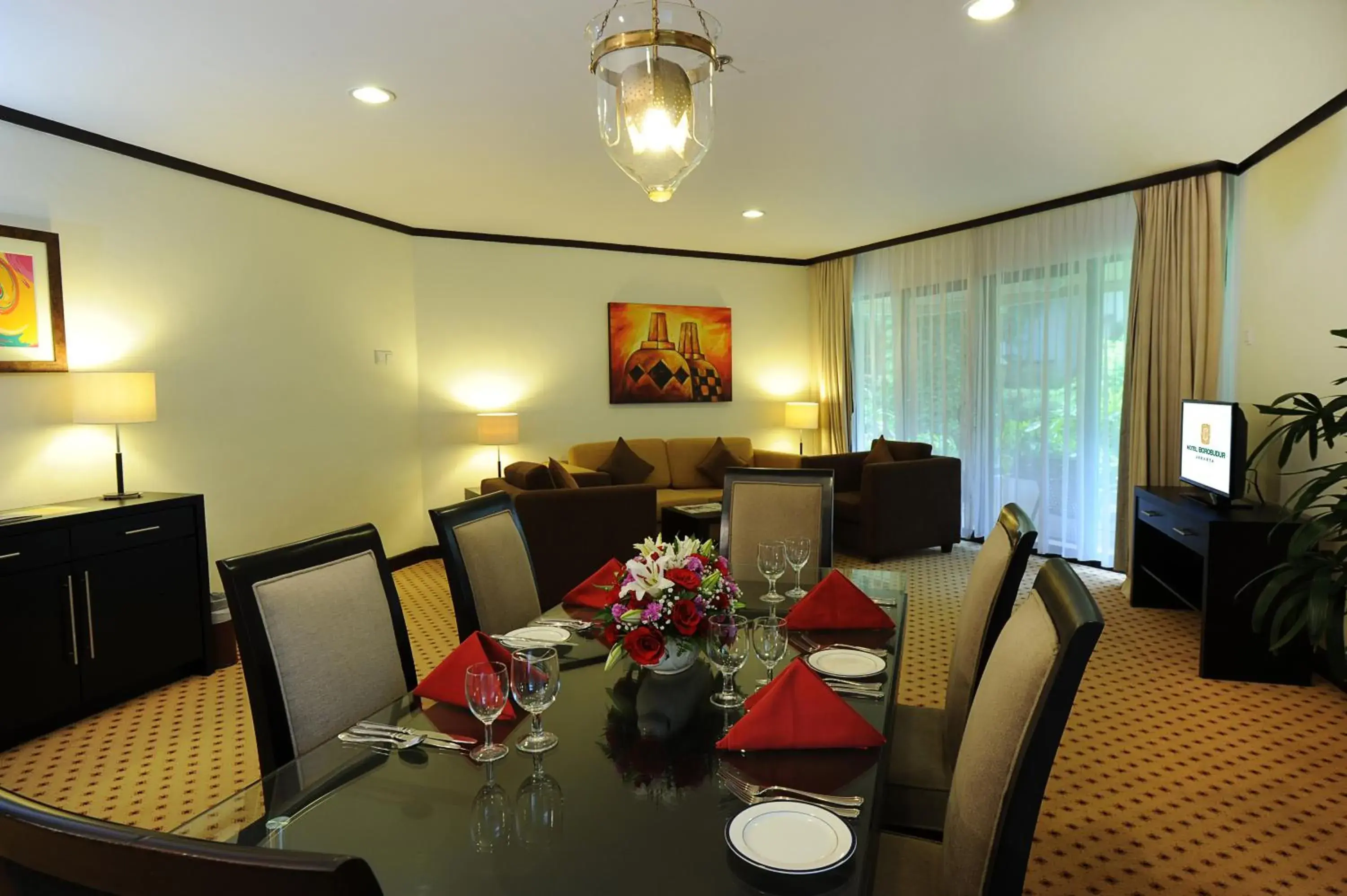 Living room, Restaurant/Places to Eat in Borobudur Jakarta Hotel