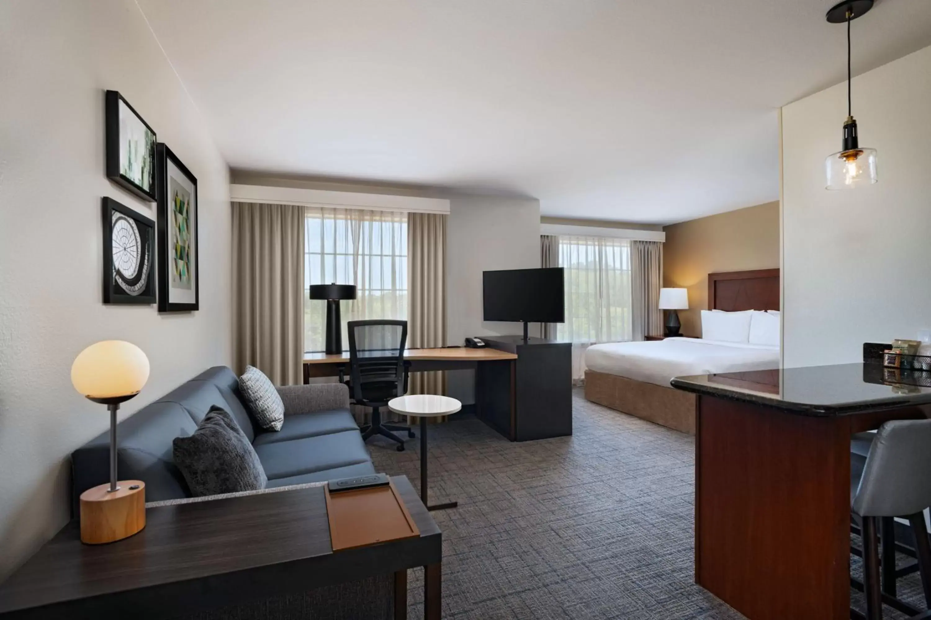 King Studio Suite with Sofa Bed and Adapted Tub - Mobility and Hearing Accessible in Residence Inn Beaumont