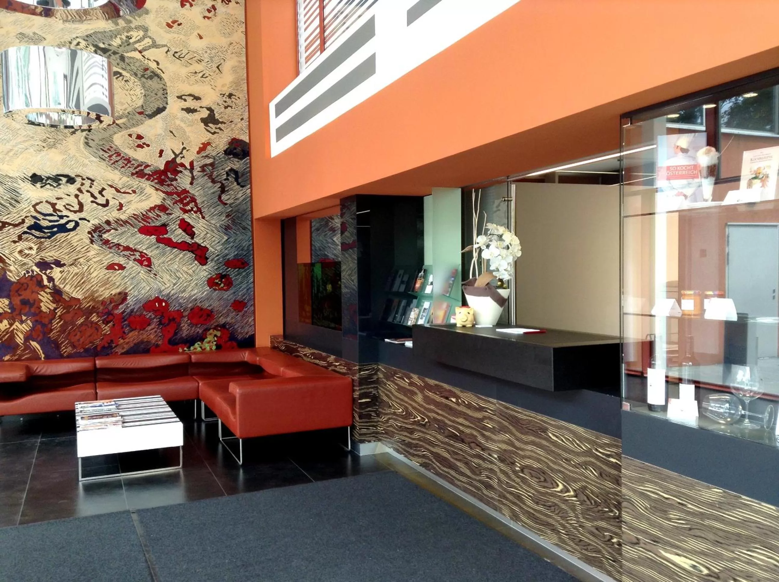 Lobby or reception in Gasthof Maxlhaid