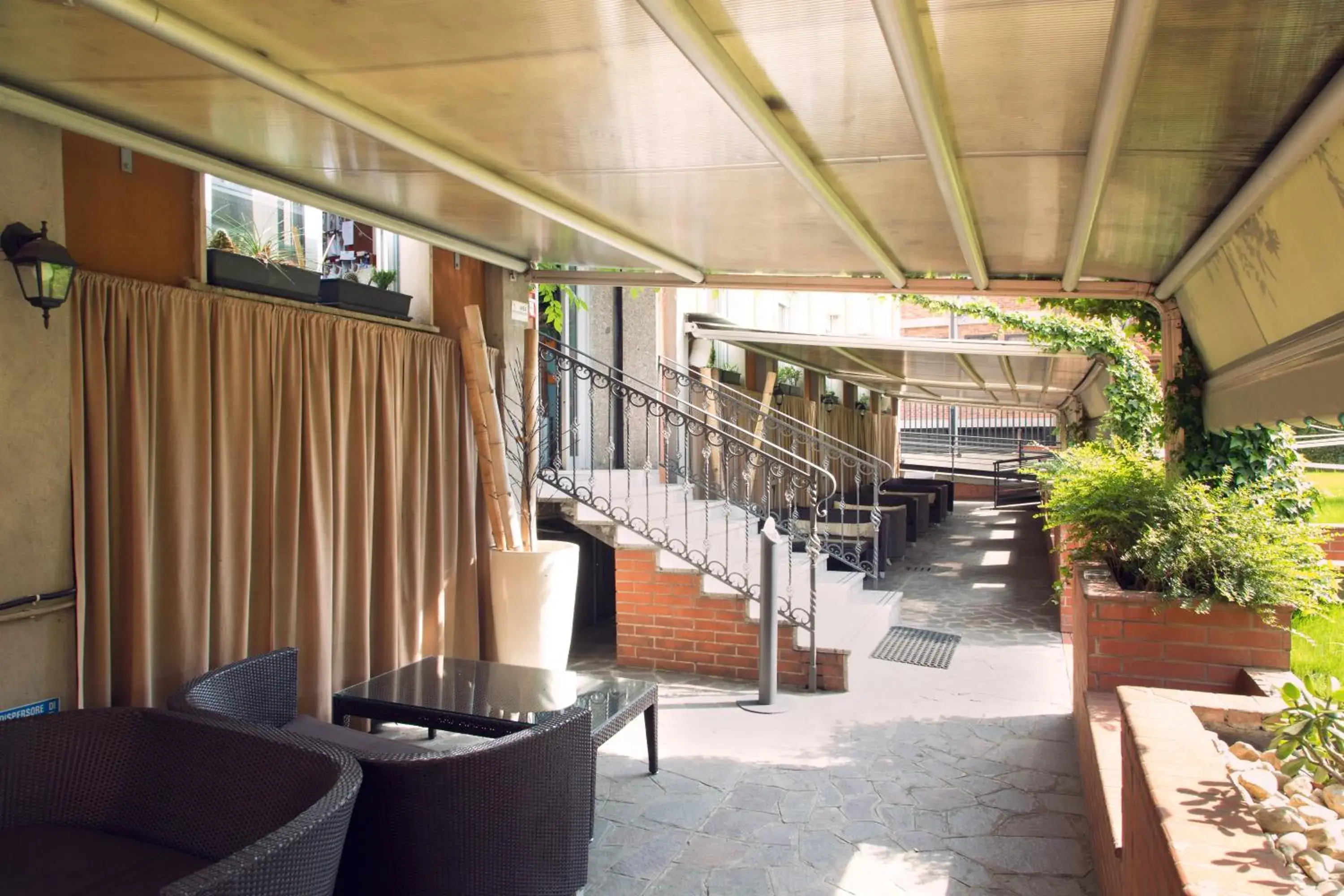 Balcony/Terrace in eco Hotel Milano & BioRiso Restaurant