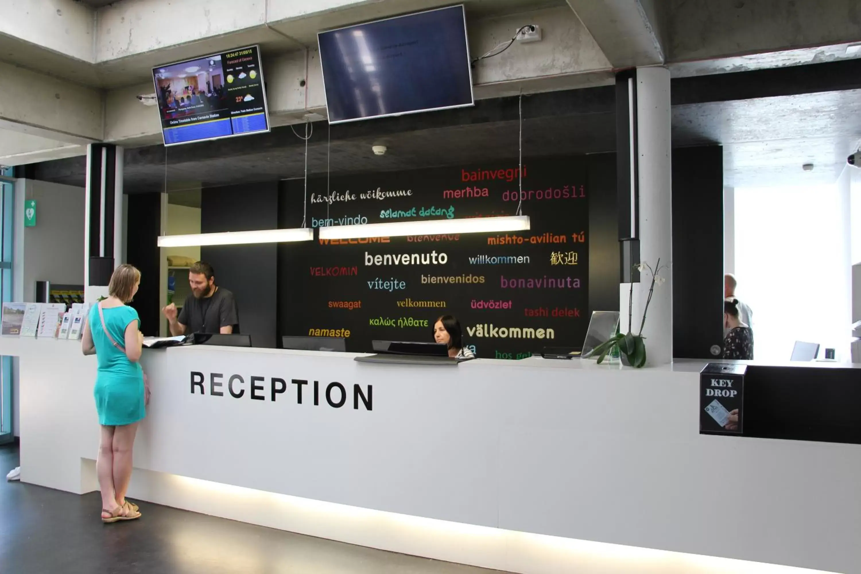 Lobby or reception in Geneva Hostel Lobby or reception in Geneva Hostel